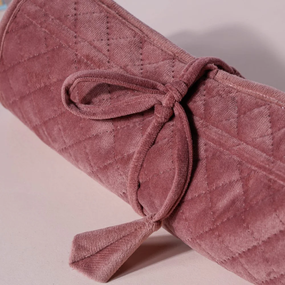 Foldable Jewellery Organiser Roll Pink 10x20 inch - Image 12