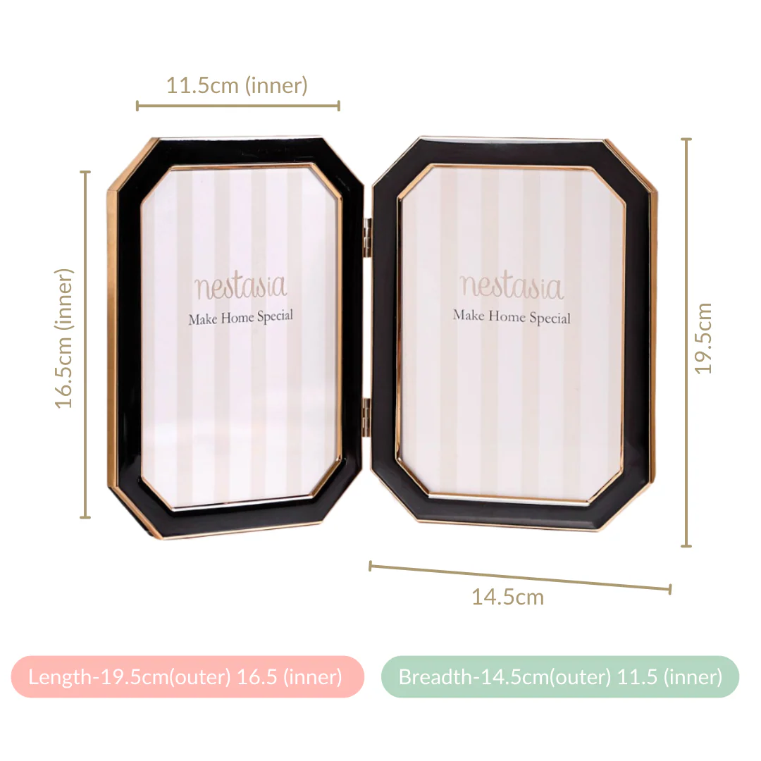 Folding Picture Frame Black 11"x5.5" - Image 5