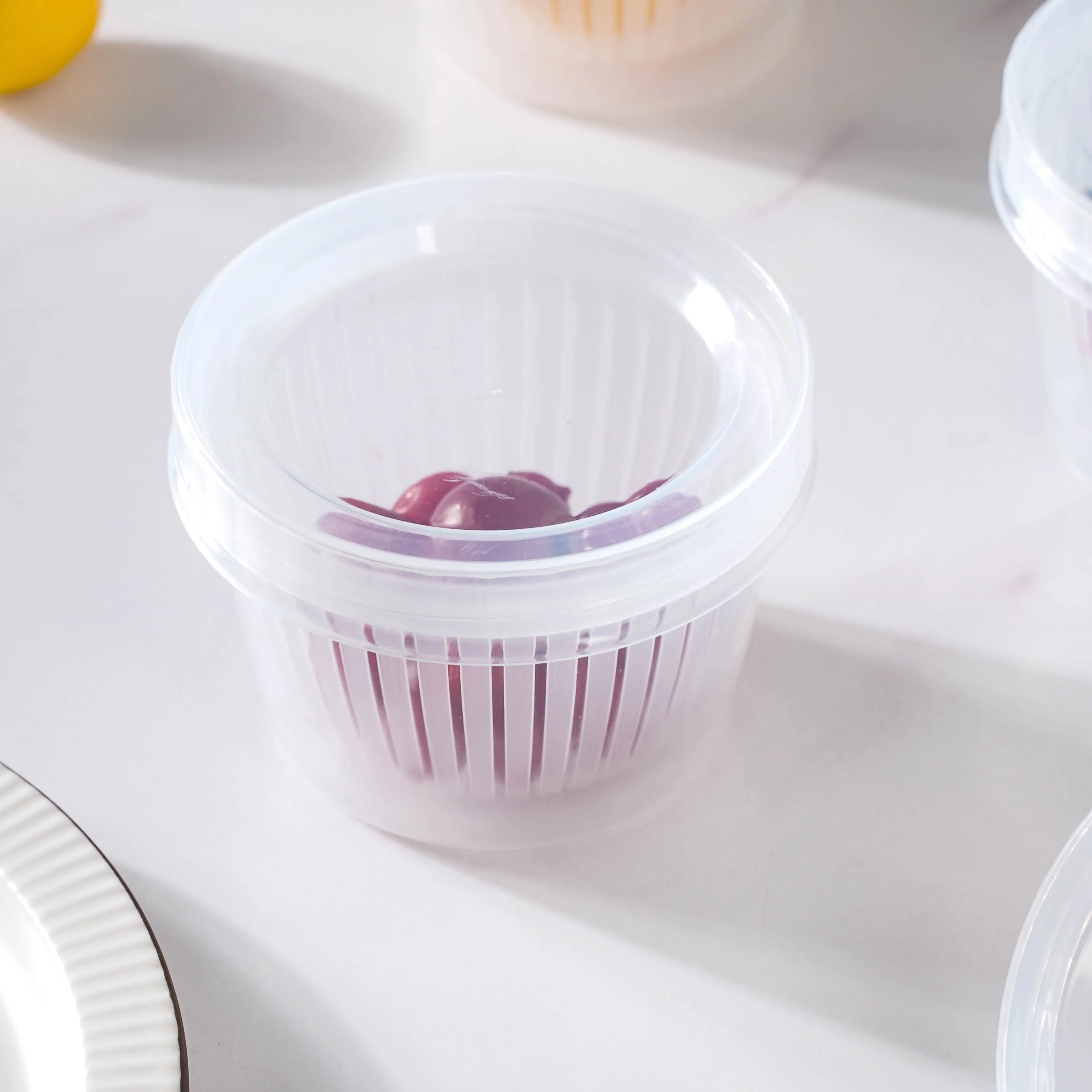 Food Storage Box With Strainer Set Of 5 - Image 9