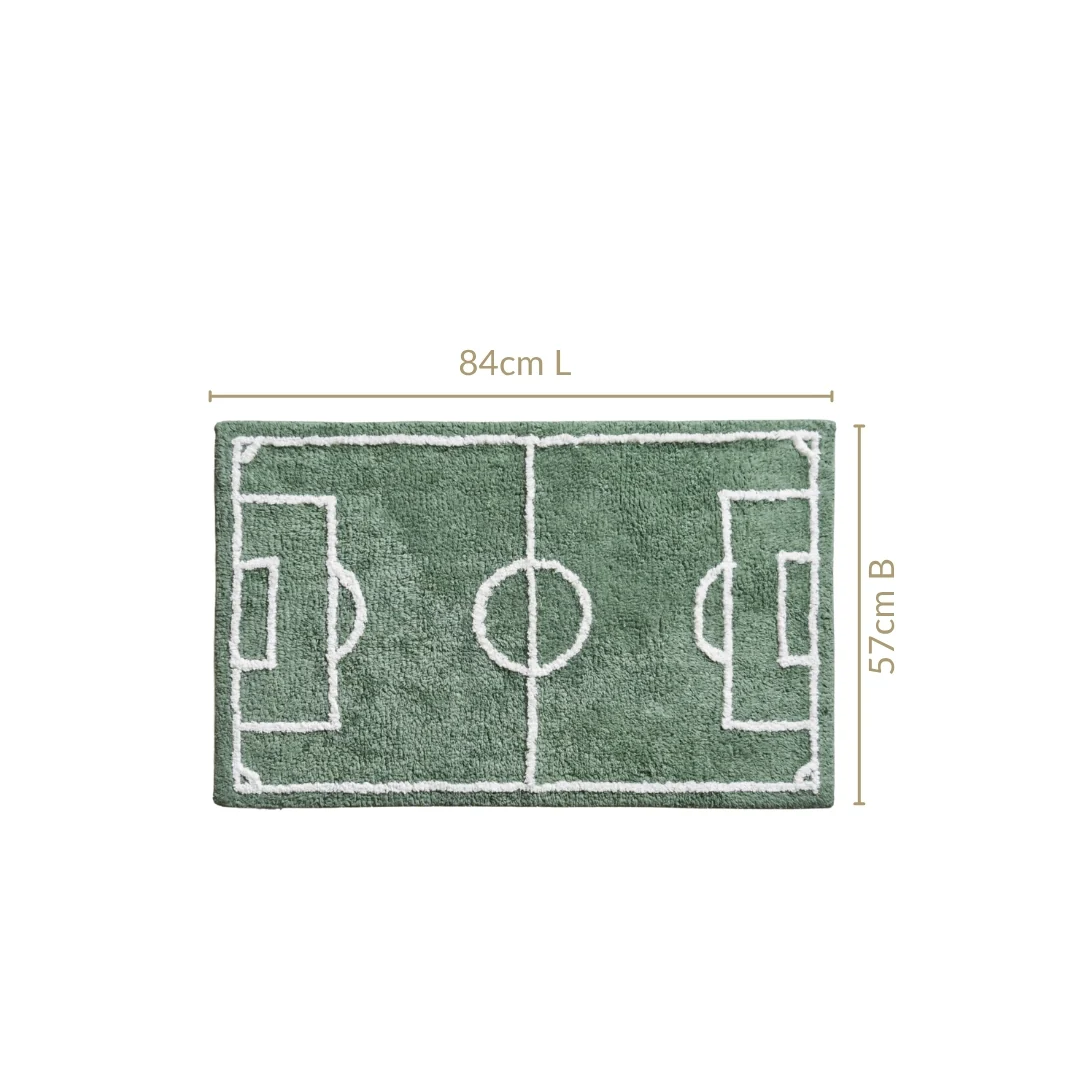 Football Field Anti Slip Cotton Floor Mat 84x57cm - Image 2
