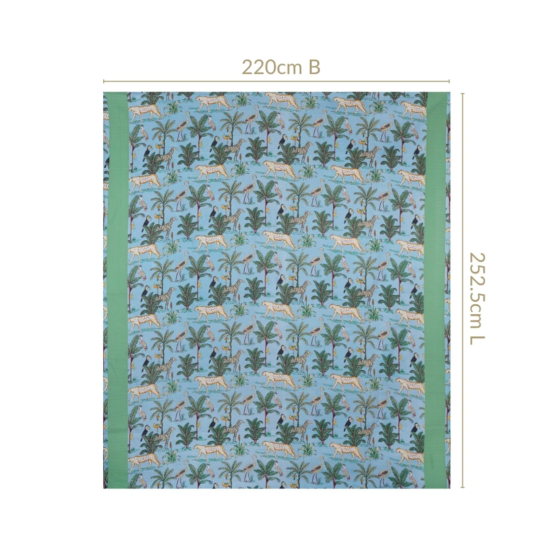 Forest Frolic Quilted Cotton Bedcover 250x220cm - Image 3