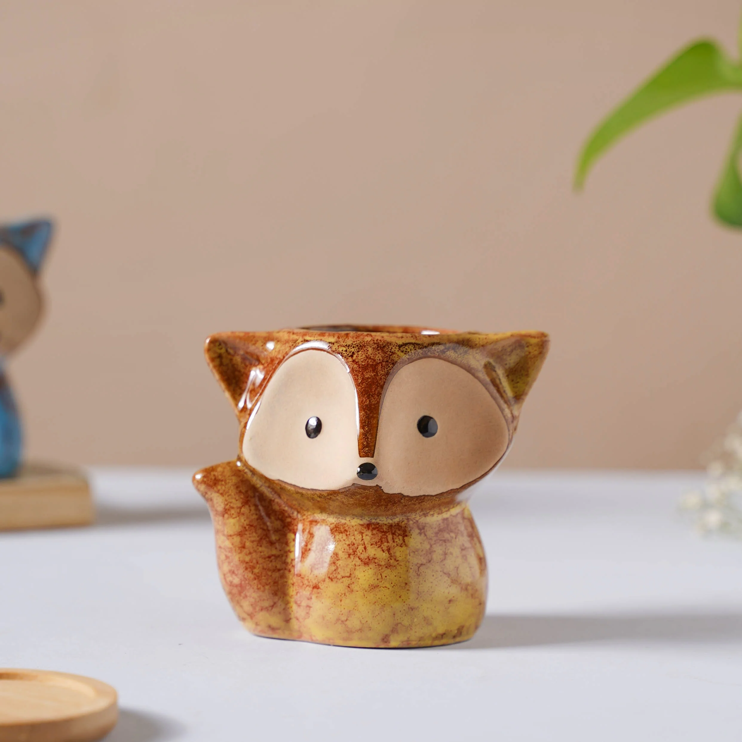 Foxy Ceramic Planter Brown - Image 3