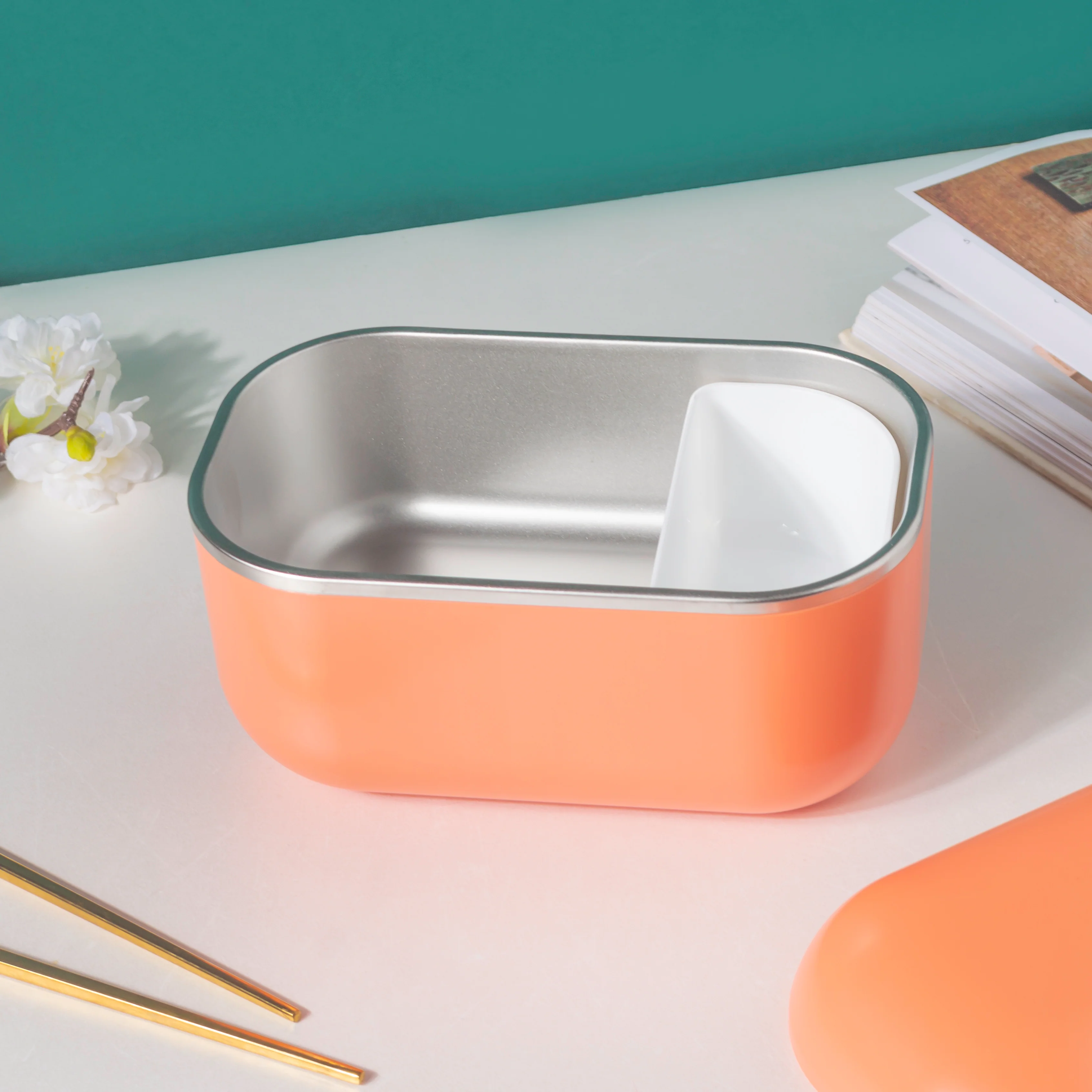 Fresh Meal Electric Hot Lunch Box Orange - Image 10