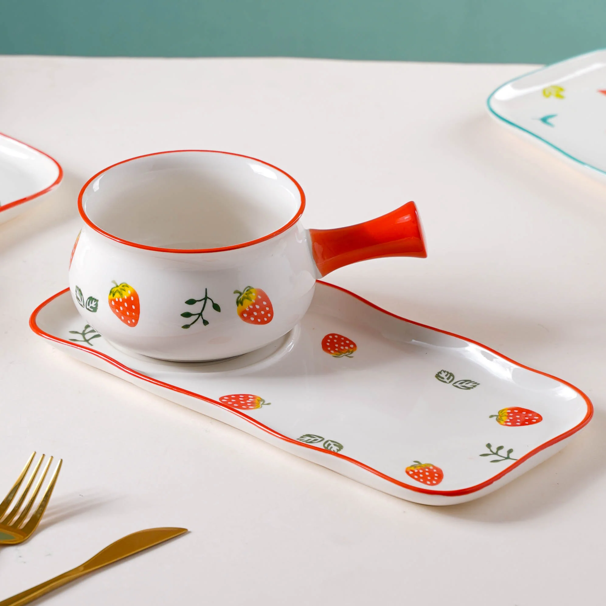 Fruit Print Pot and Plate Set - Image 9