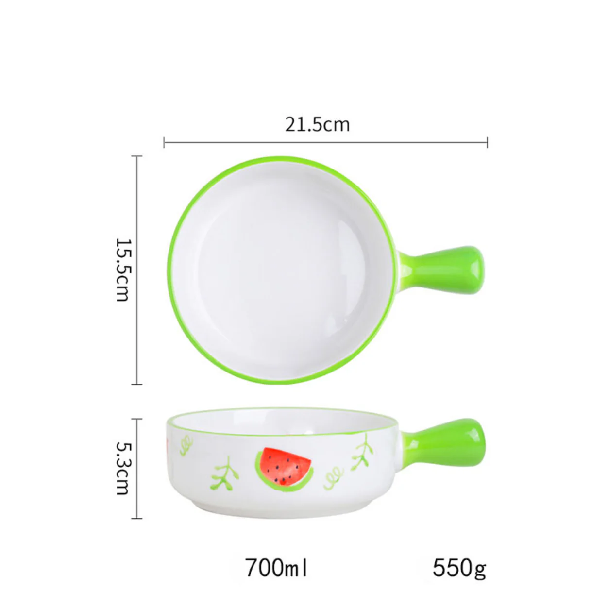 Fruit Printed Bowl With Handle - Image 13