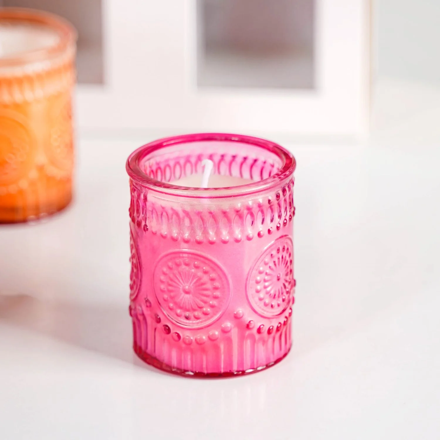 Fruity Florals Scented Candle Jars Set Of 4 With Gift Box - Image 10