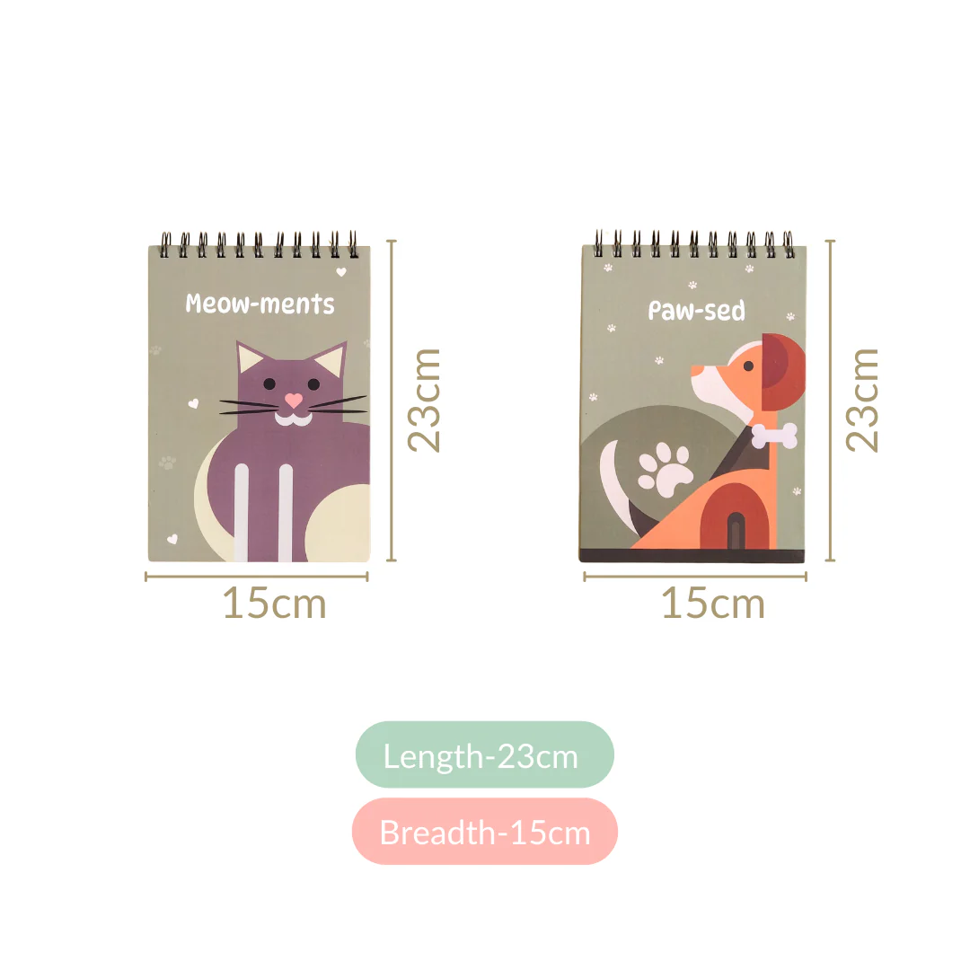Furry Friends Spiralbound Planner Set Of 2 - Image 4