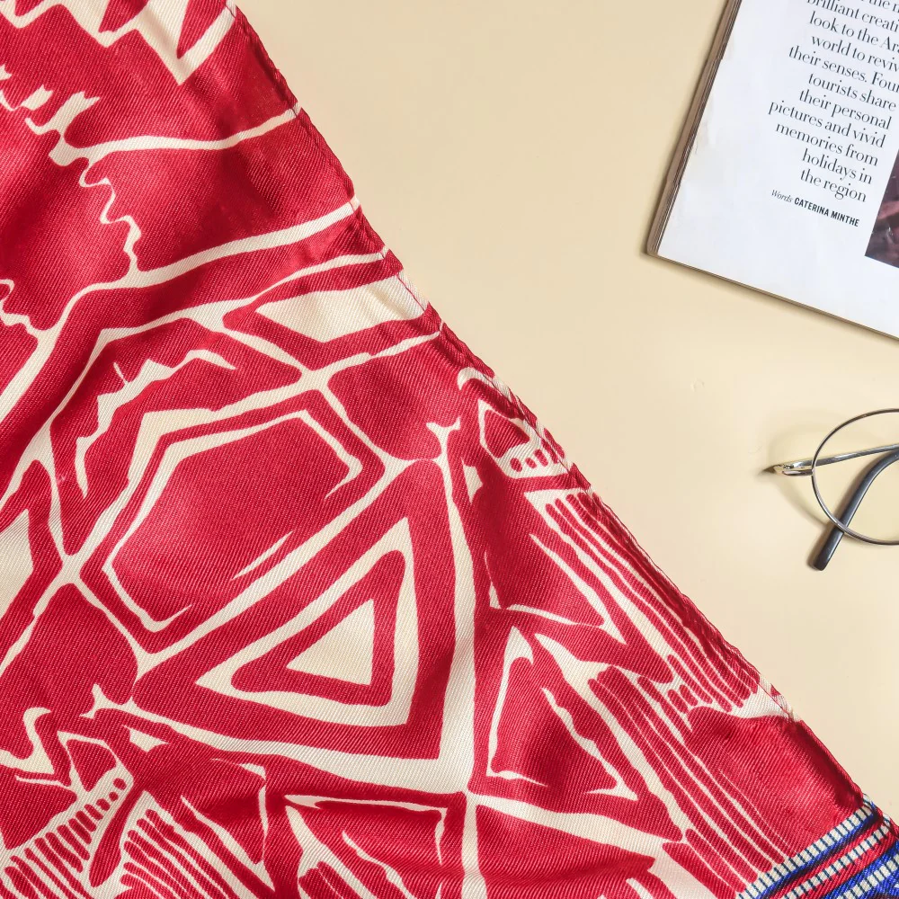 Fuschia Boho Printed Scarf - Image 3
