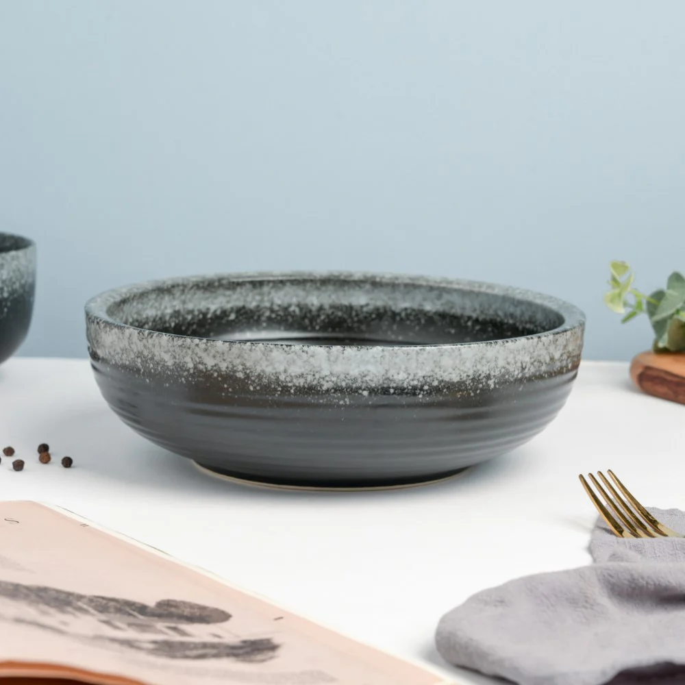 Galaxy Stone Pottery Serving Bowl 9 Inch 1700 ml - Image 5