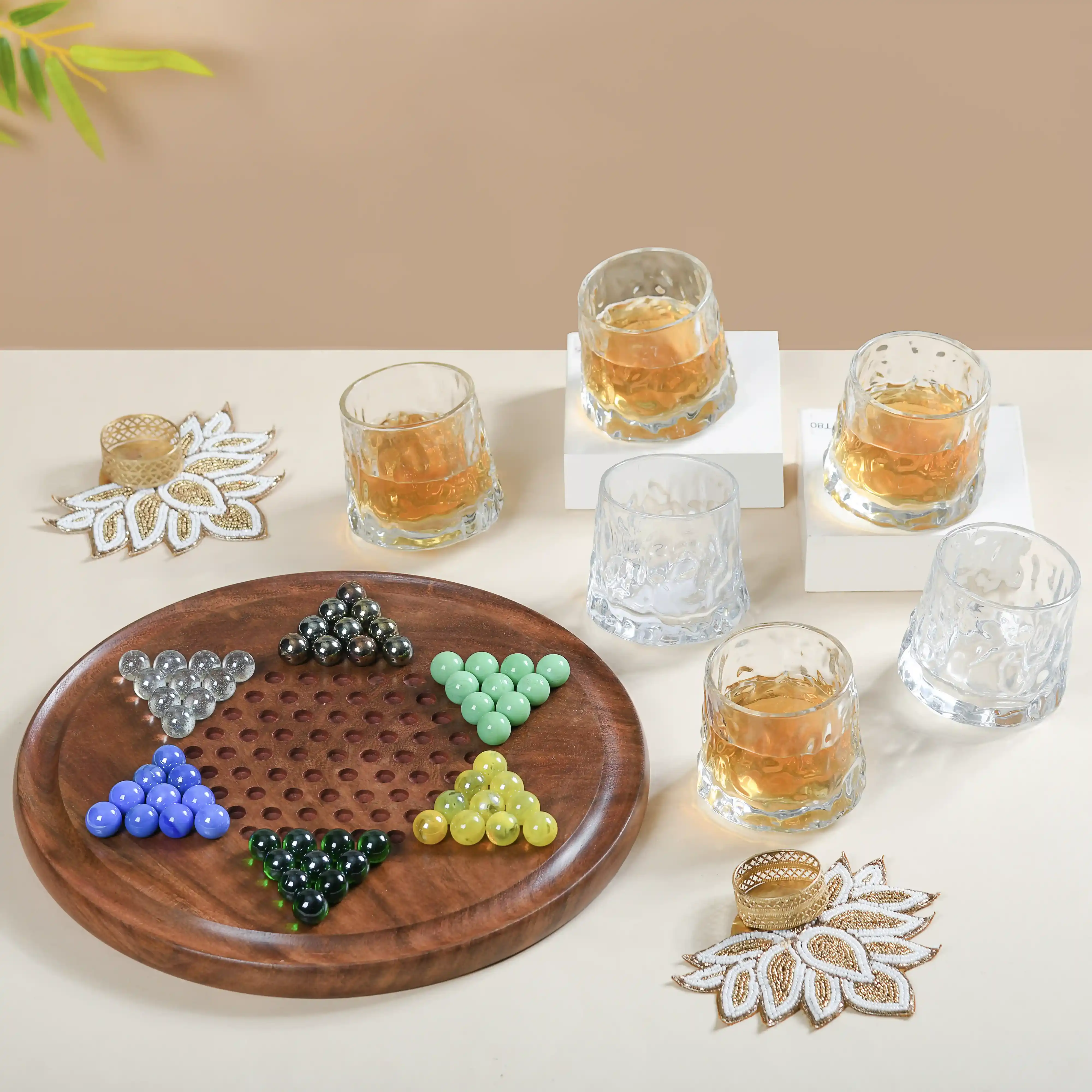 Games Night Glasses Gift Set of 4