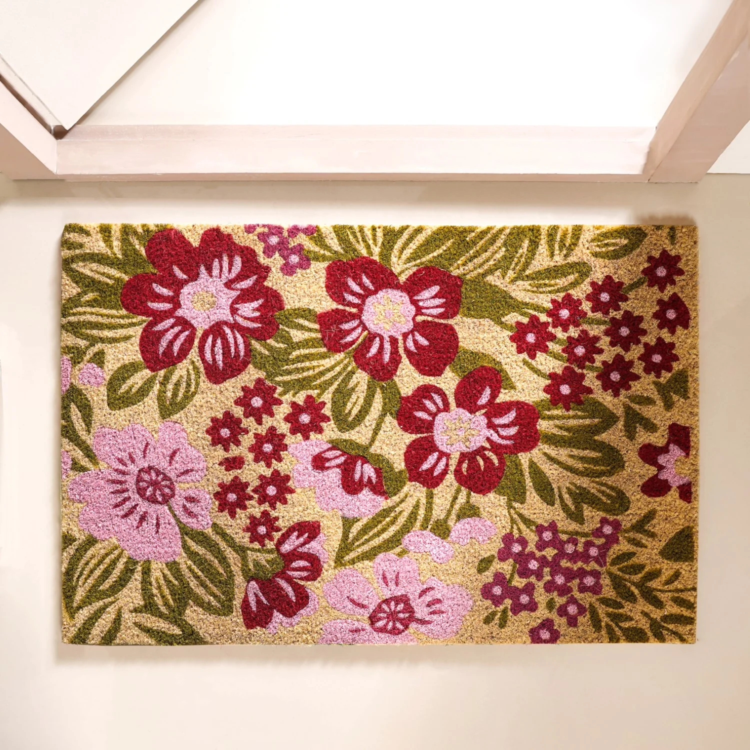 Garden Inspired Printed Natural Coir Mat 36x24 Inch - Image 2
