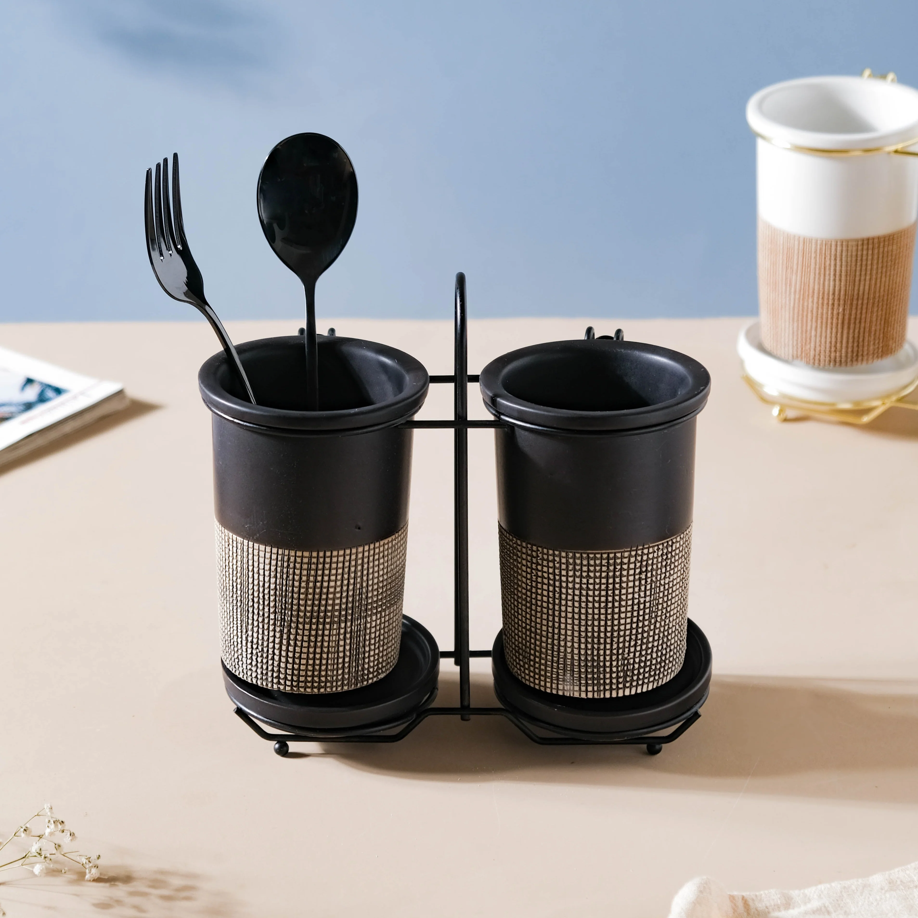 Gemini Twin Tumbler Set Of 2 Black - Image 2