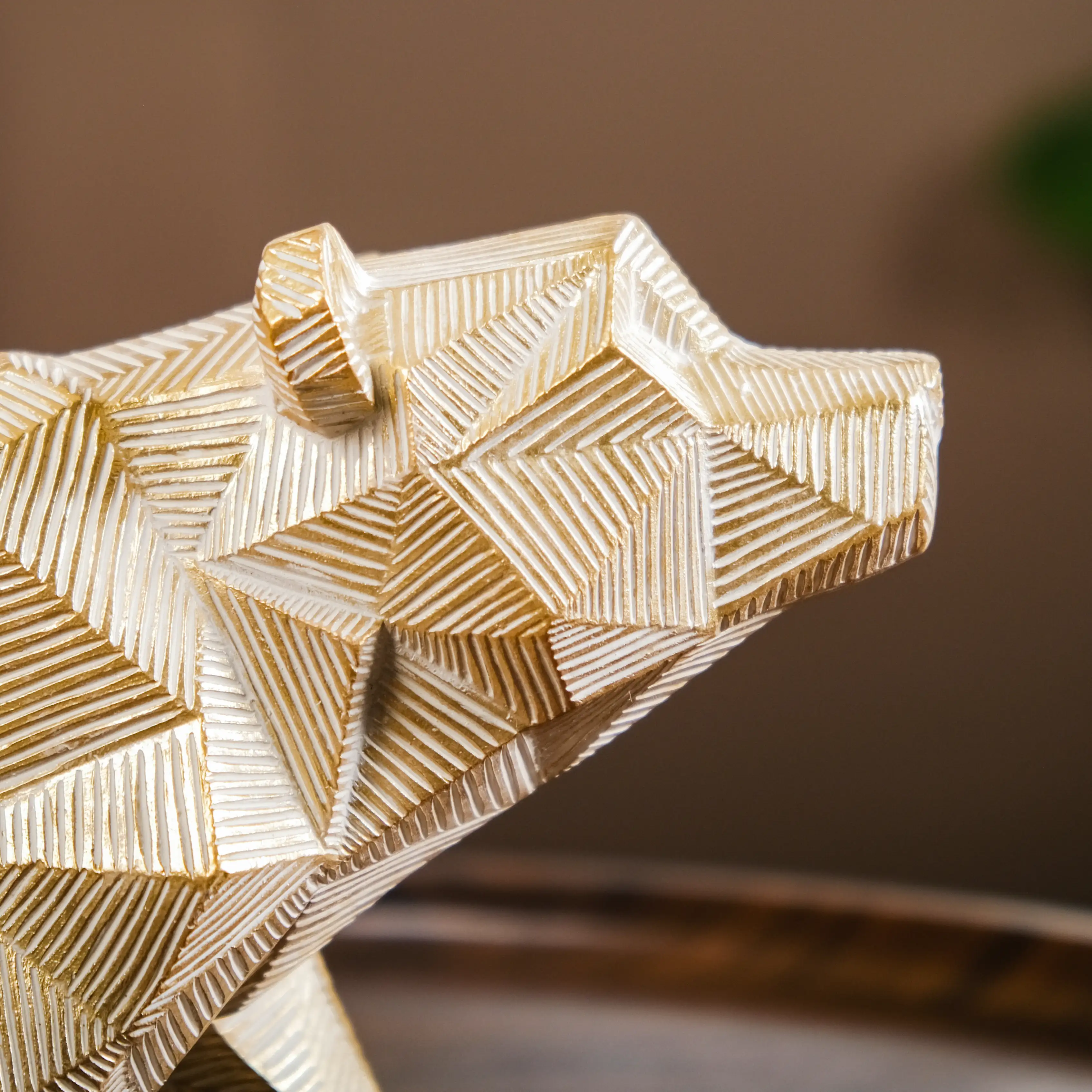 Geometric Bear Showpiece Gold - Image 7