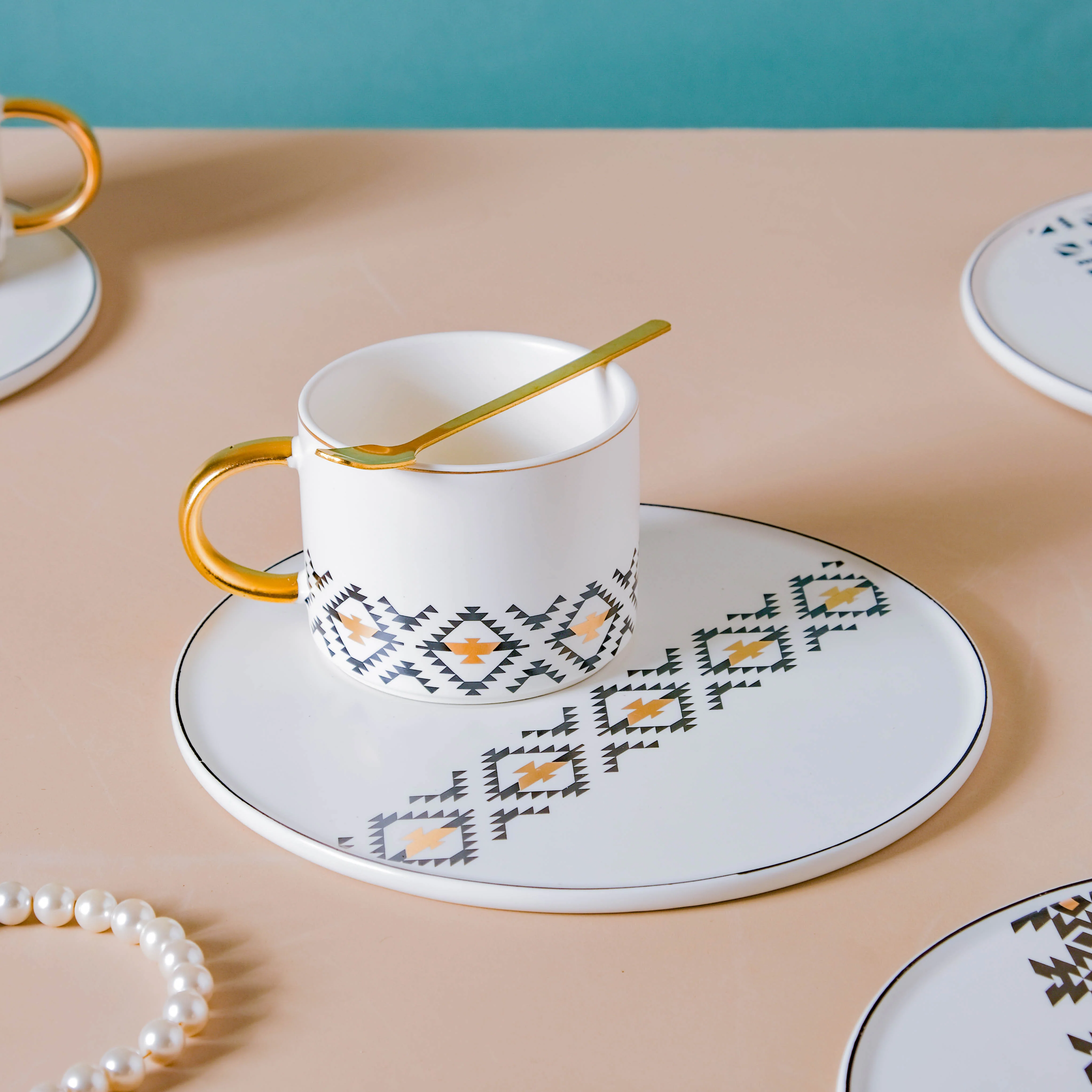 Geometric Cup And Plate Set - Image 10