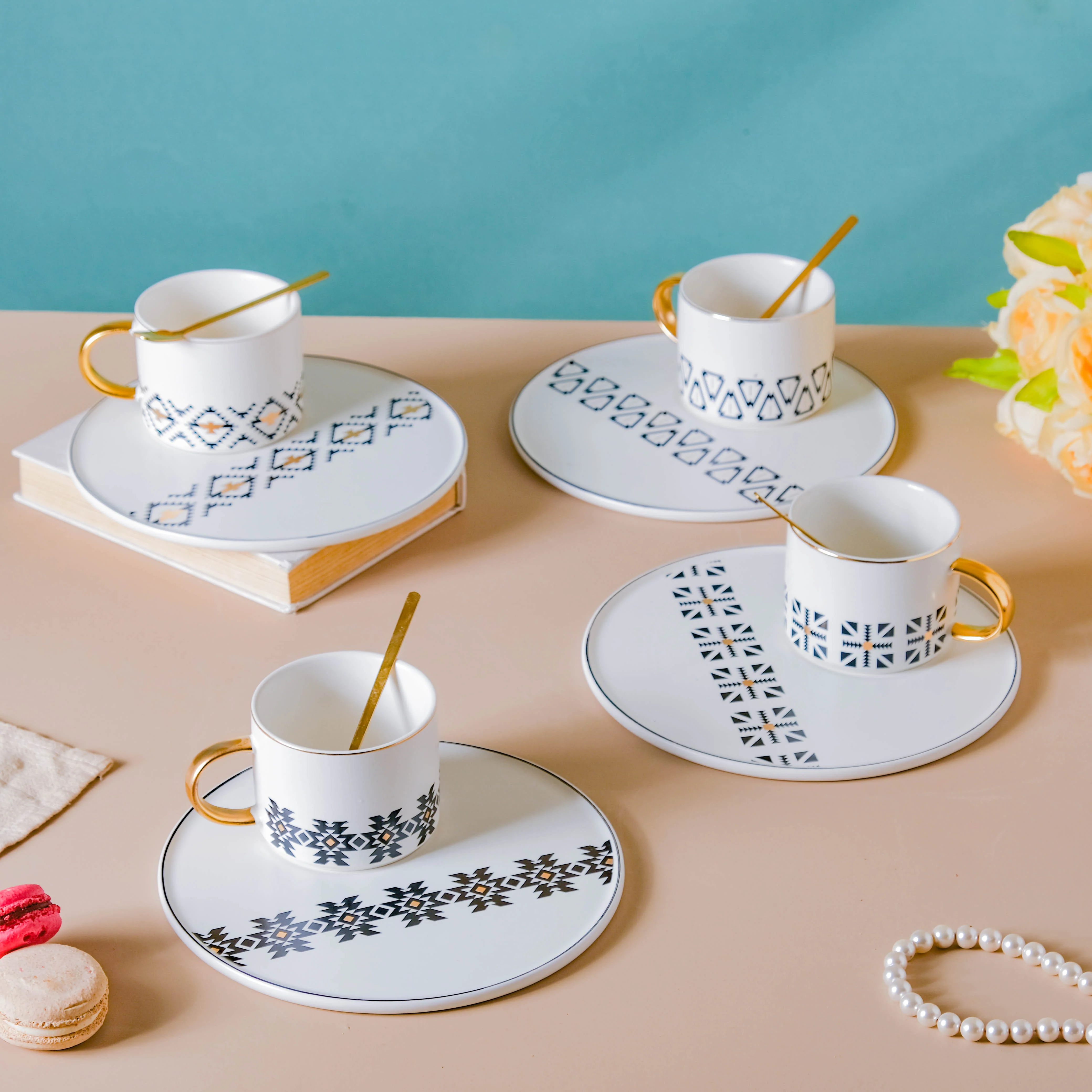 Geometric Cup And Plate Set - Image 14