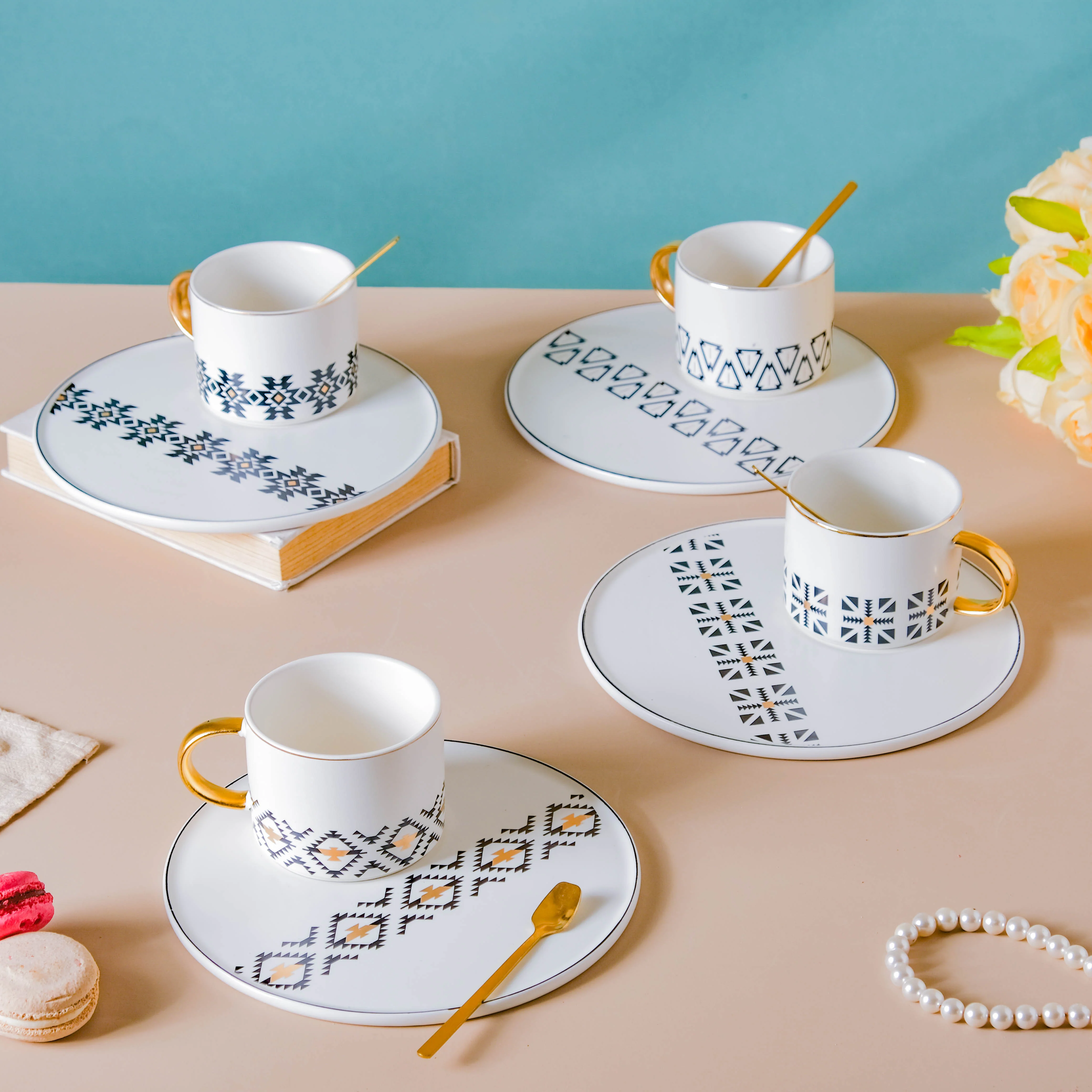 Geometric Cup And Plate Set - Image 8