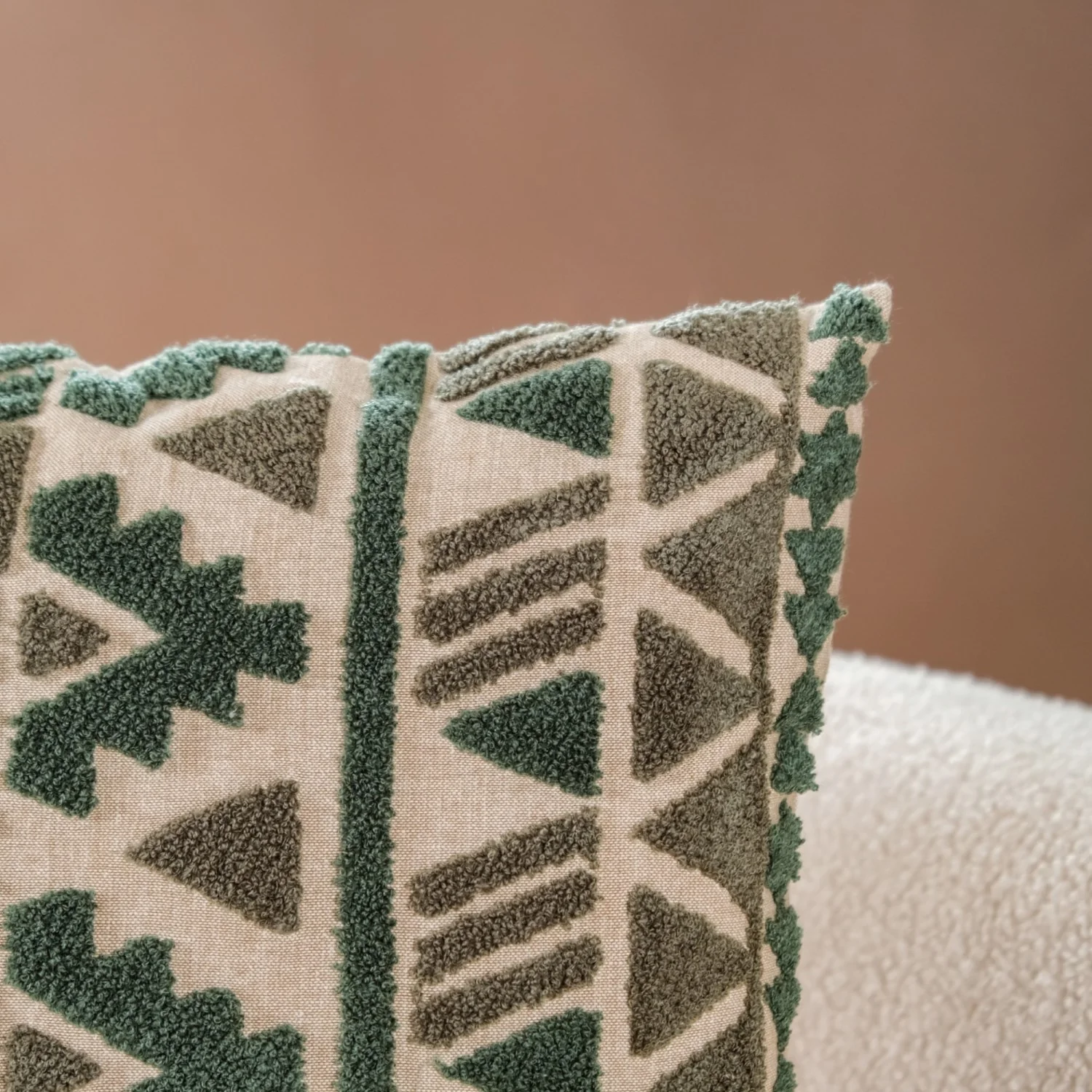 Geometric Tufted Cushion Cover 16x16 Inch - Image 6