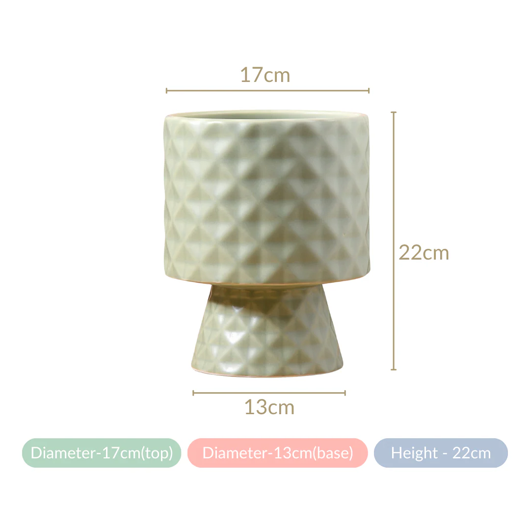 Geometric Vase Sage Green - Image 7