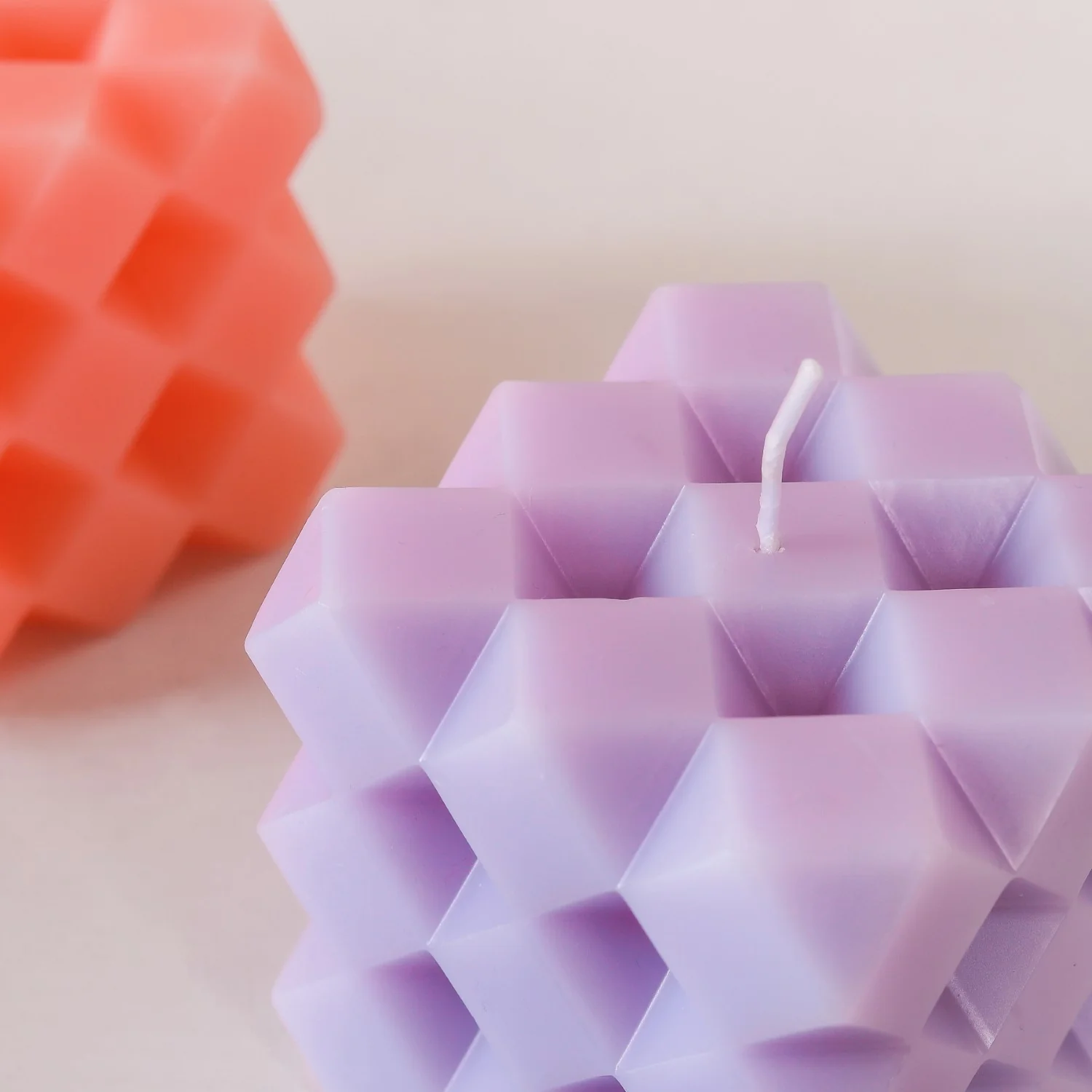 Geometric Wax Candle - Image 5