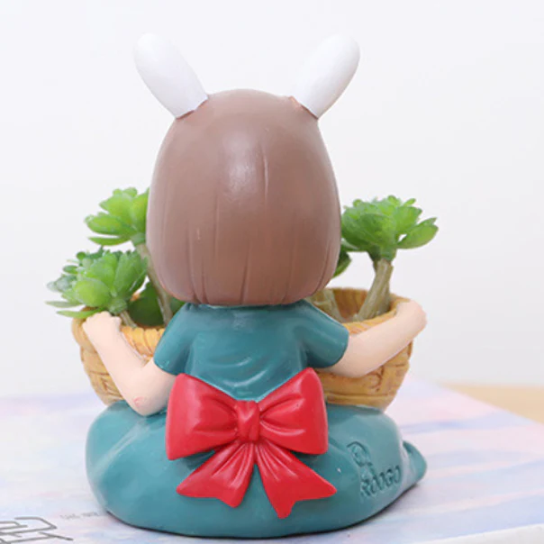 Girl With Basket Planter - Image 14