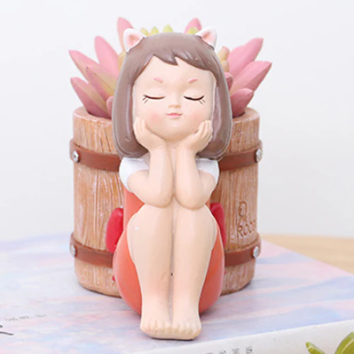 Girl With Basket Planter - Image 22