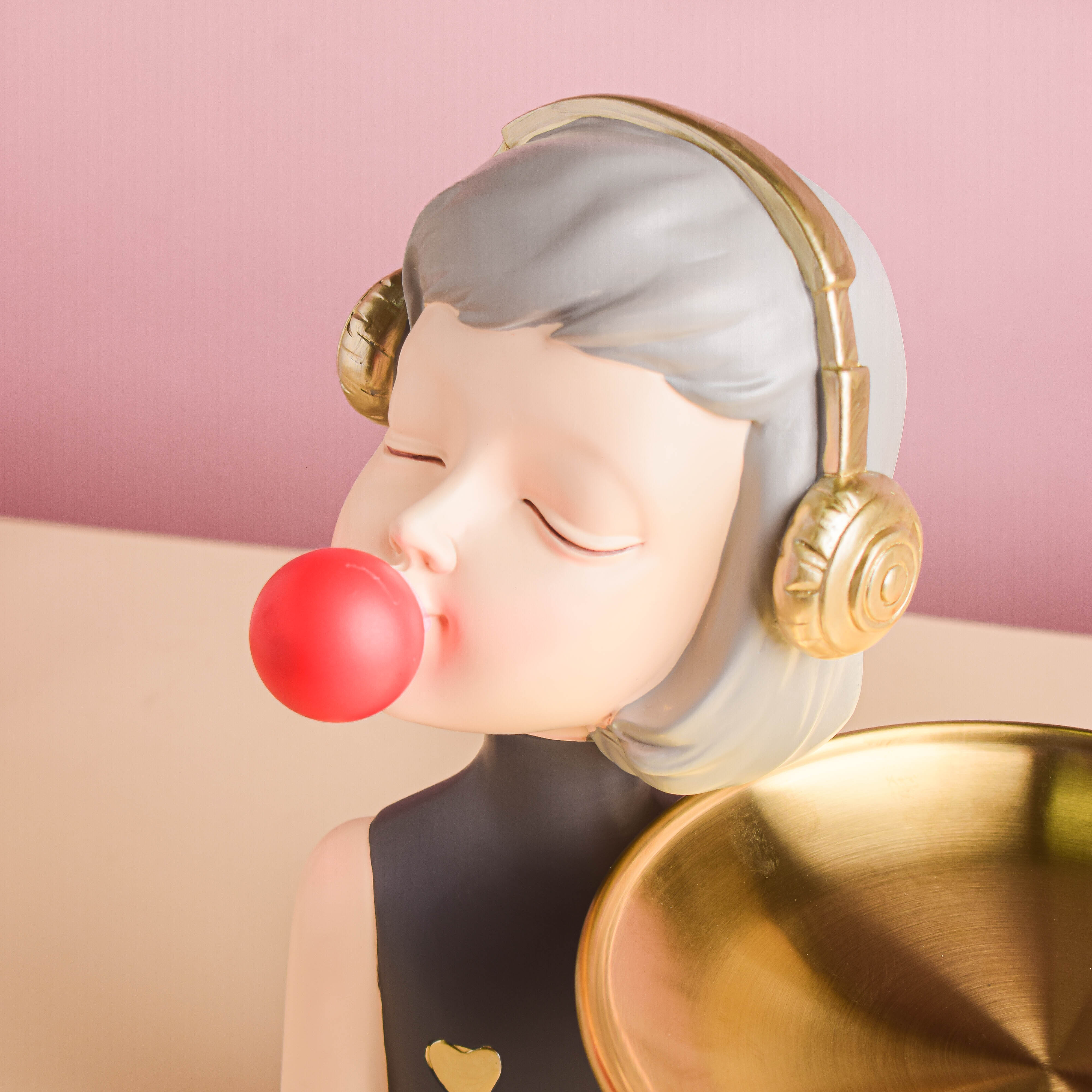 Girl With Headphones Platter - Image 7