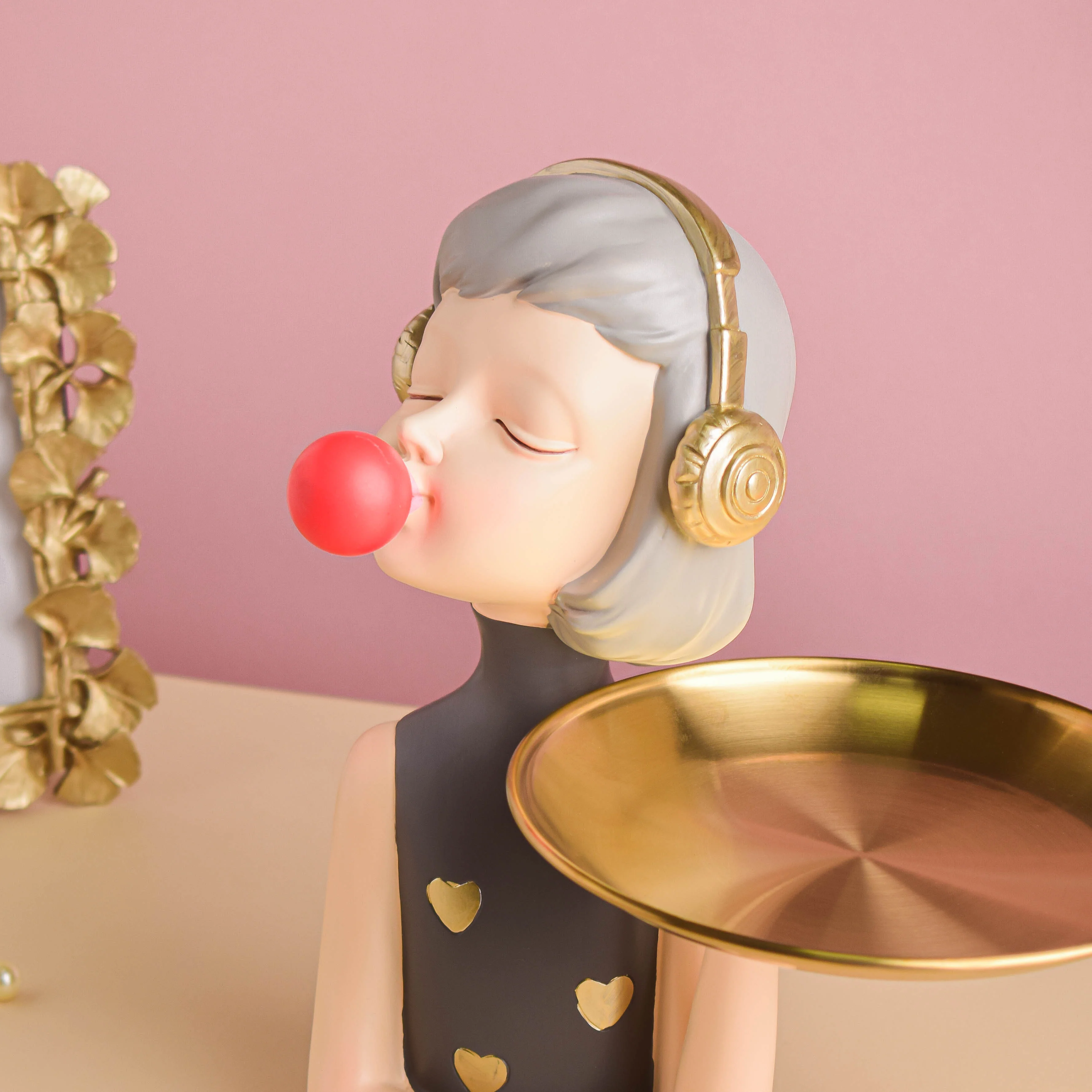 Girl With Headphones Platter - Image 8