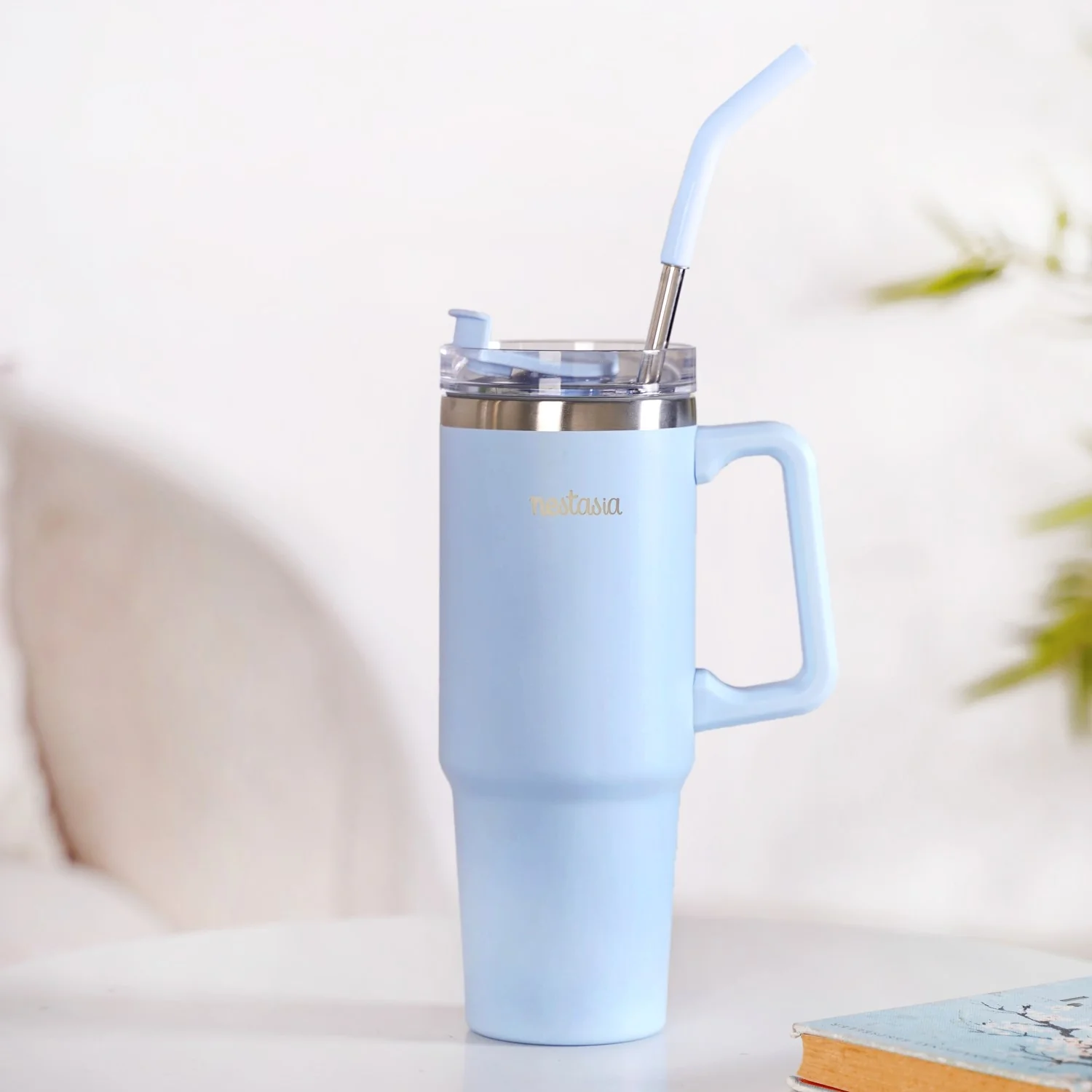 Glacio Leakproof Insulated Water Tumbler With Handle Arctic Blue 850ml - Image 11