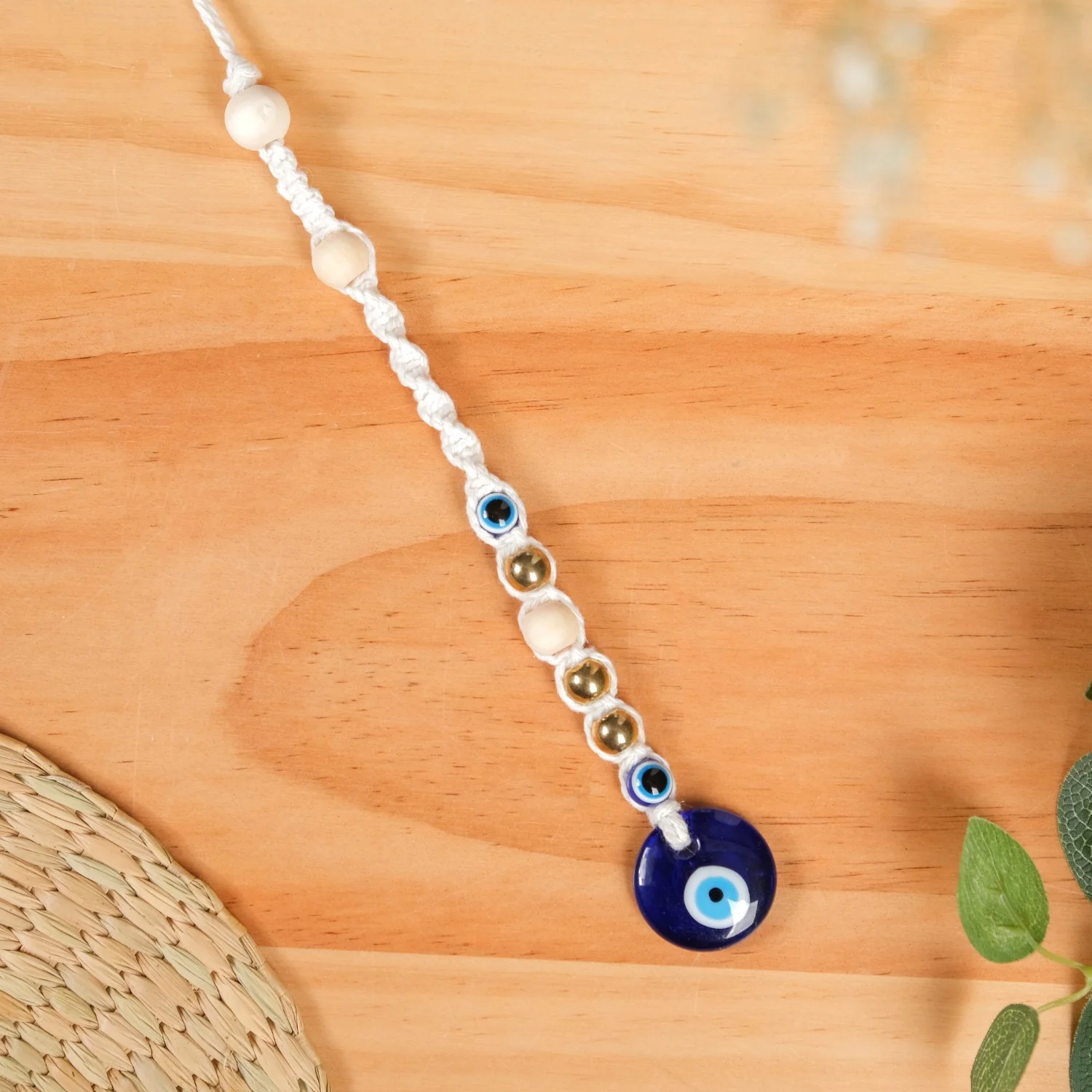 Glam Style Evil Eye Wall Hanging Trinket Set Of 2 - Image 2