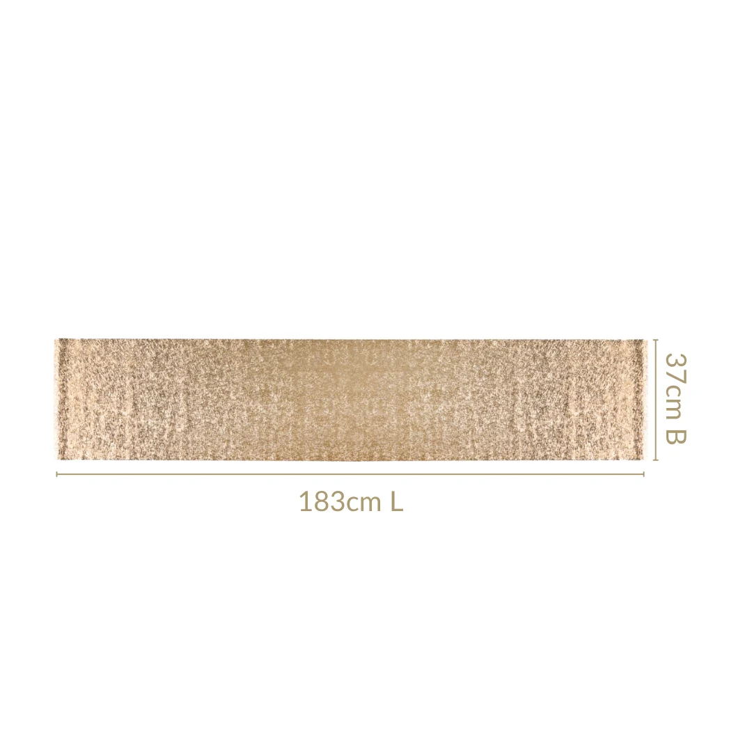 Glam Table Runner Gold 183x37cm - Image 2