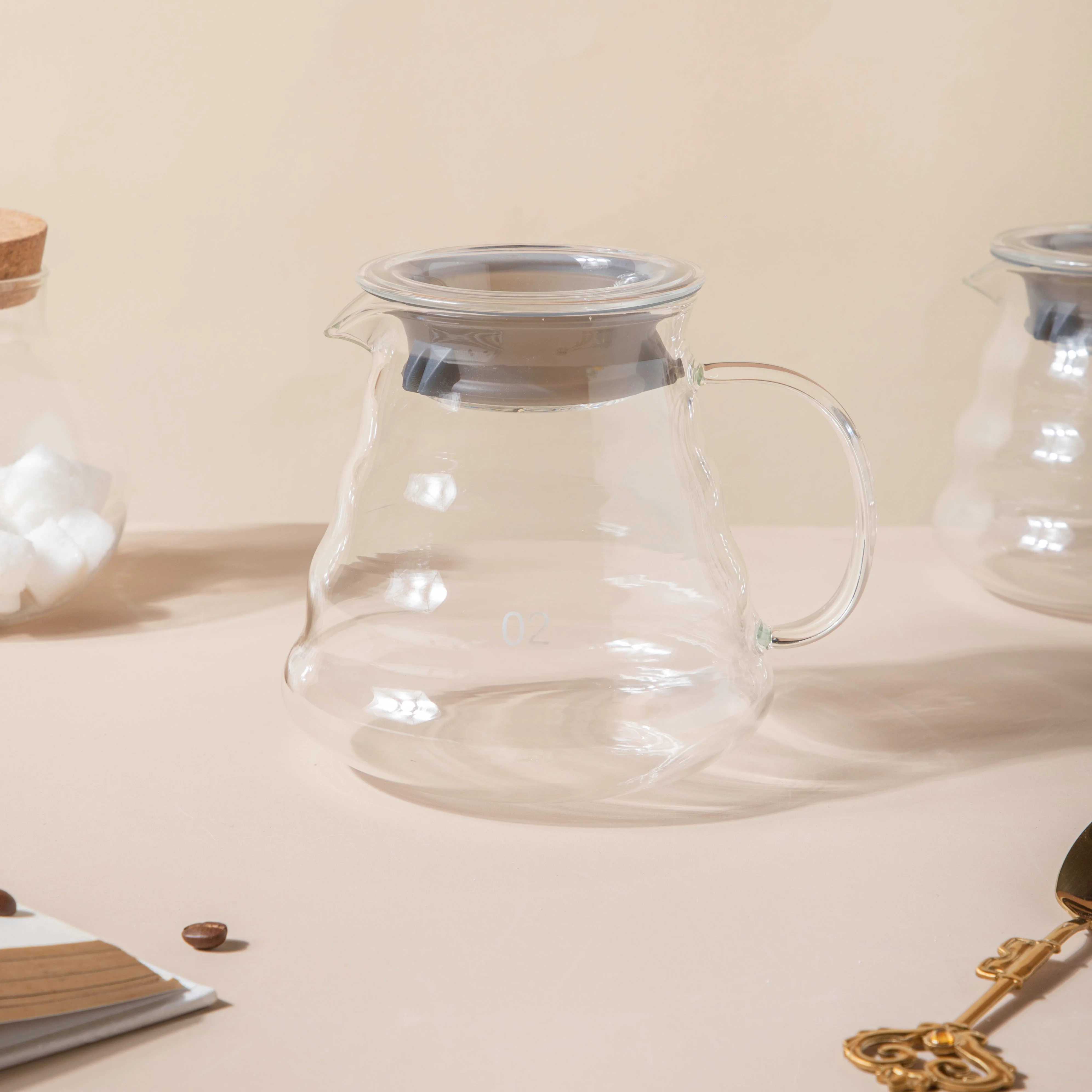 Glass Coffee Server With Lid Medium - Image 2