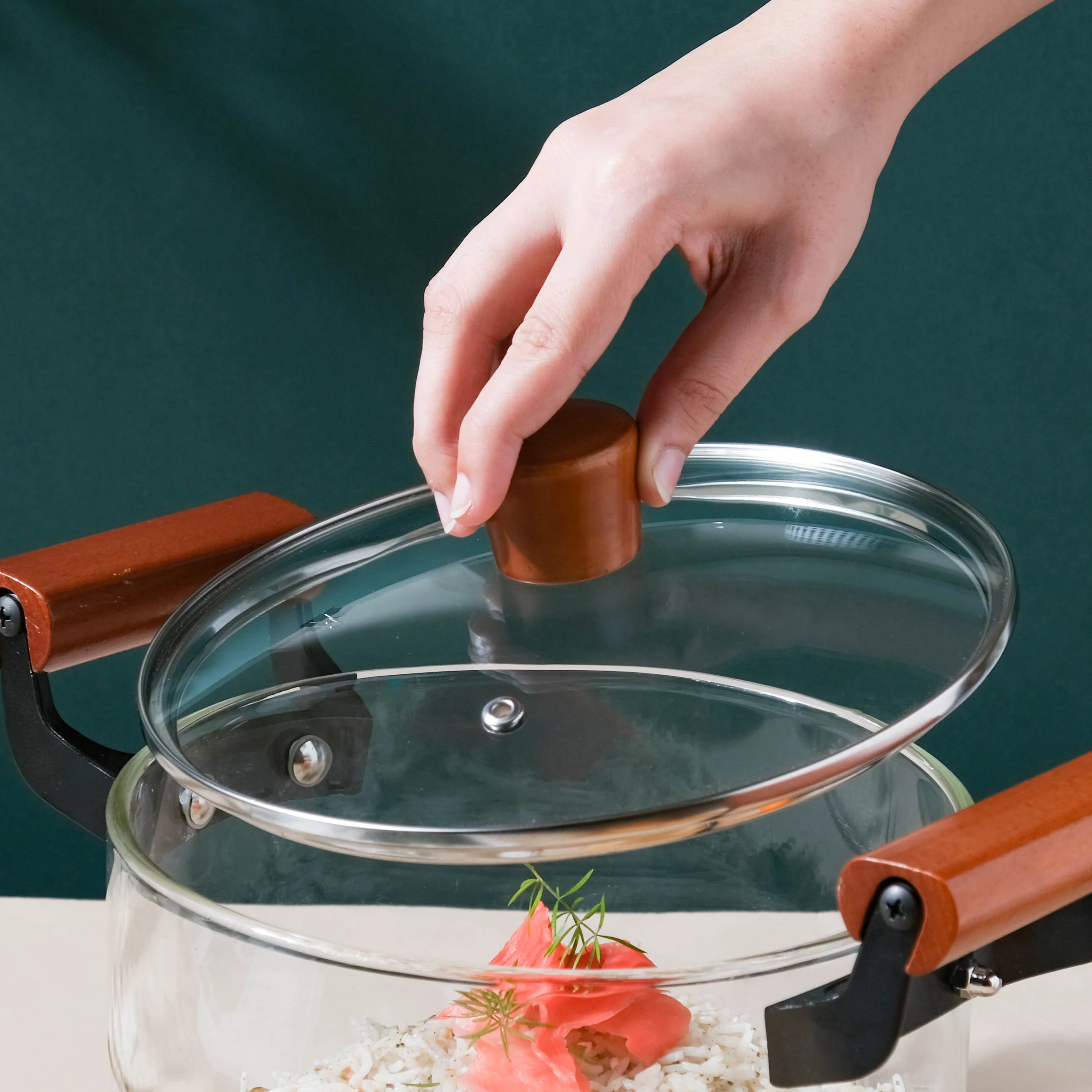 Glass Cooking Pot With Handle - Image 6