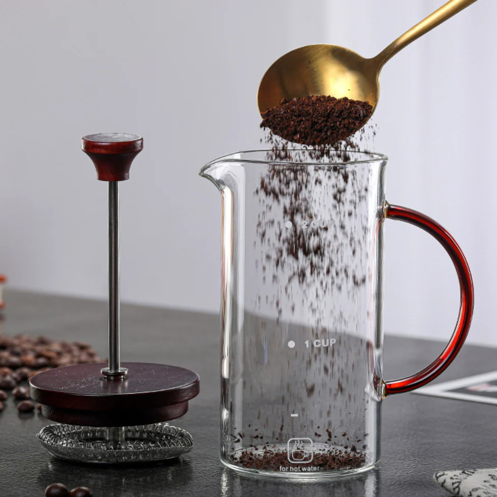 Glass French Press Coffee Maker Pot - Image 3