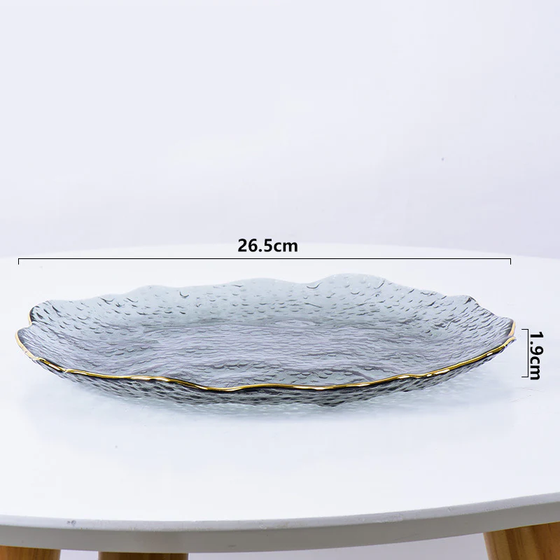 Glass Grey Dish Set of 3 - Image 15