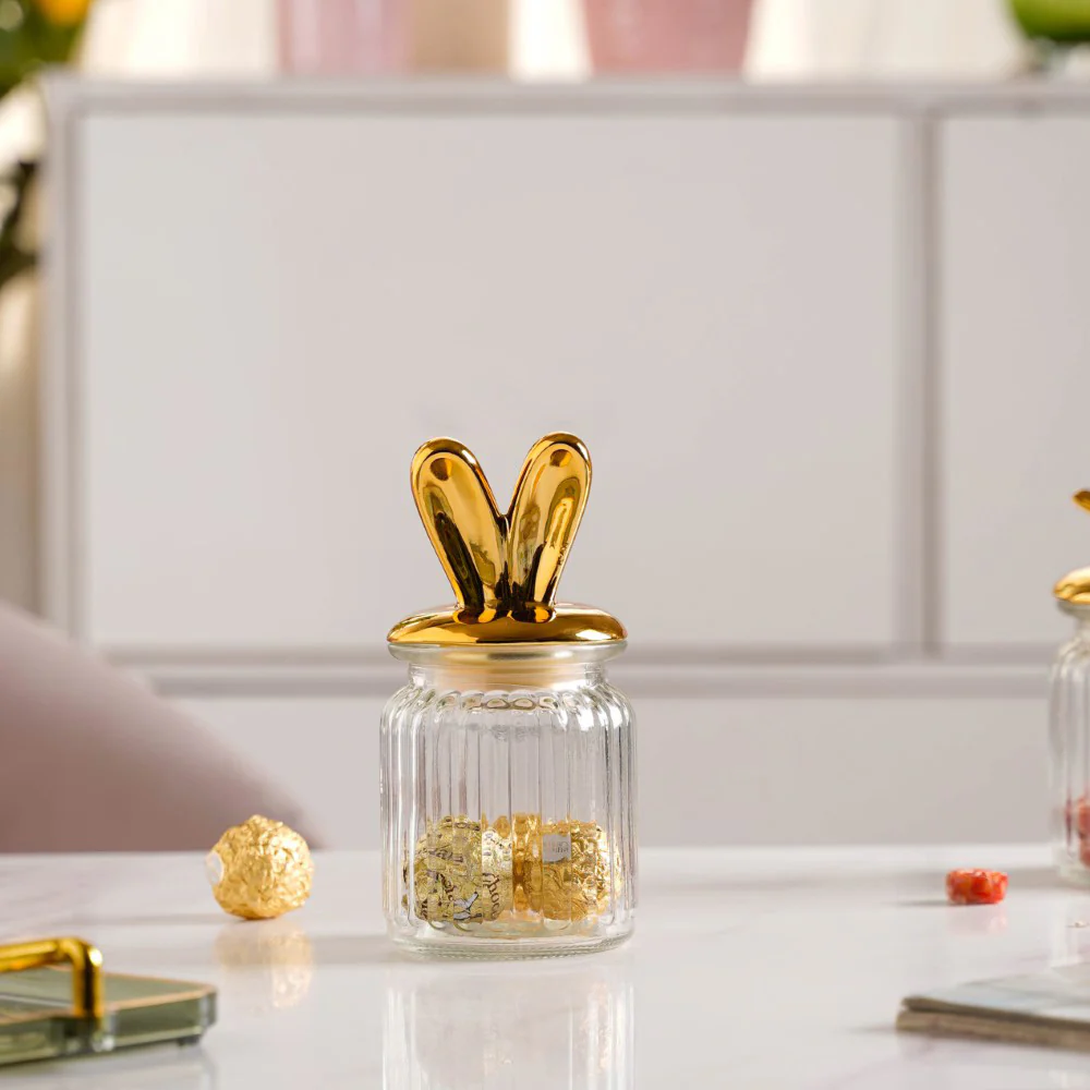 Glass Jar With Bunny Lid - Image 6