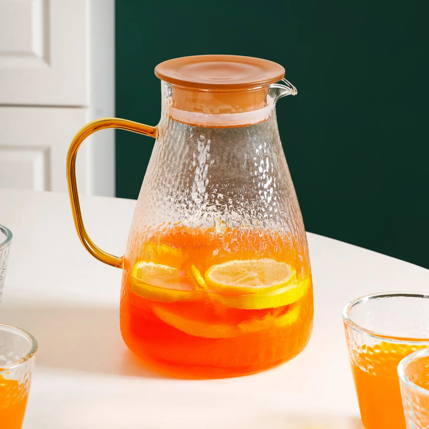 Pebble Design Jug And Glass Set Of 7 - Image 3