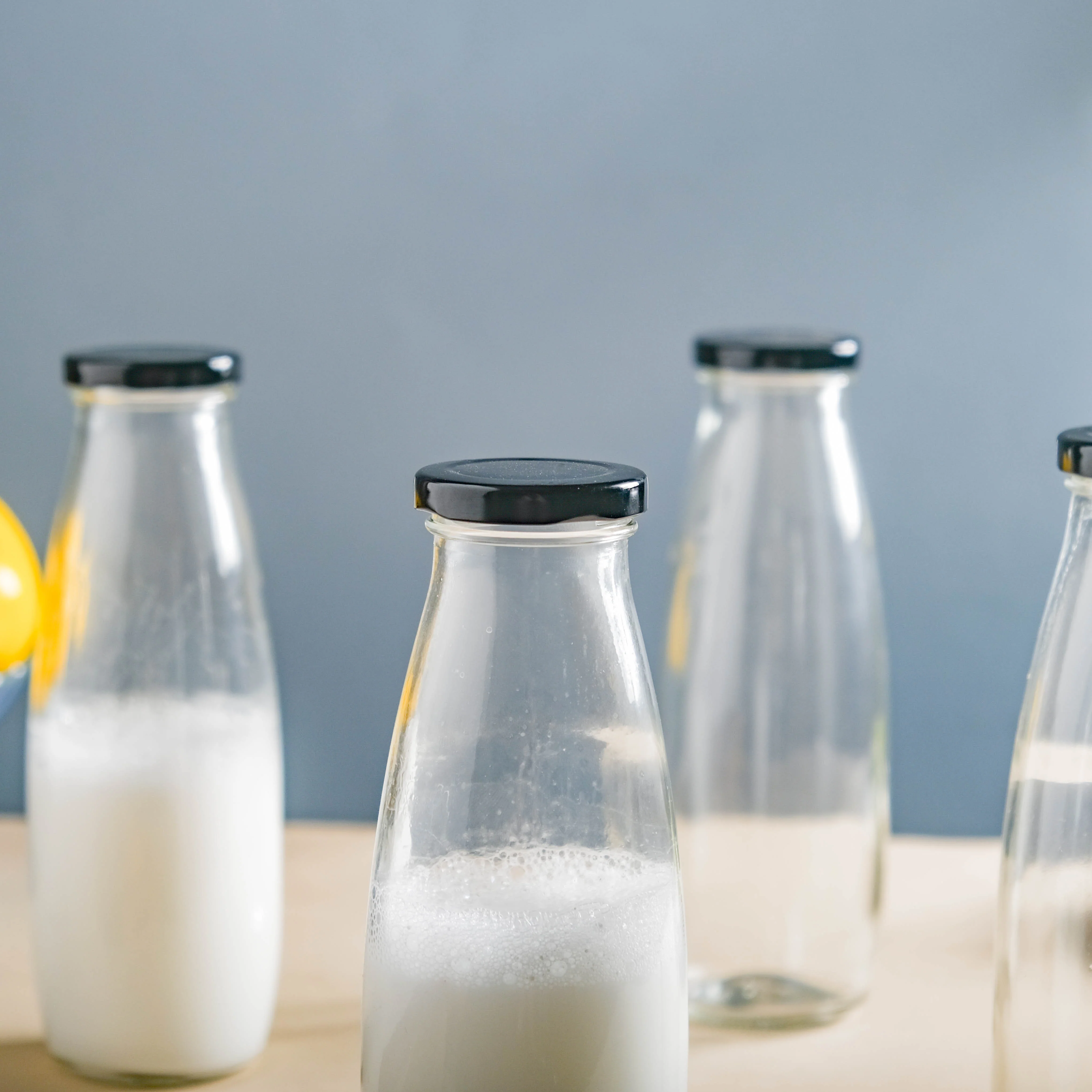 Glass Juice Bottle Set of 4 - Image 4