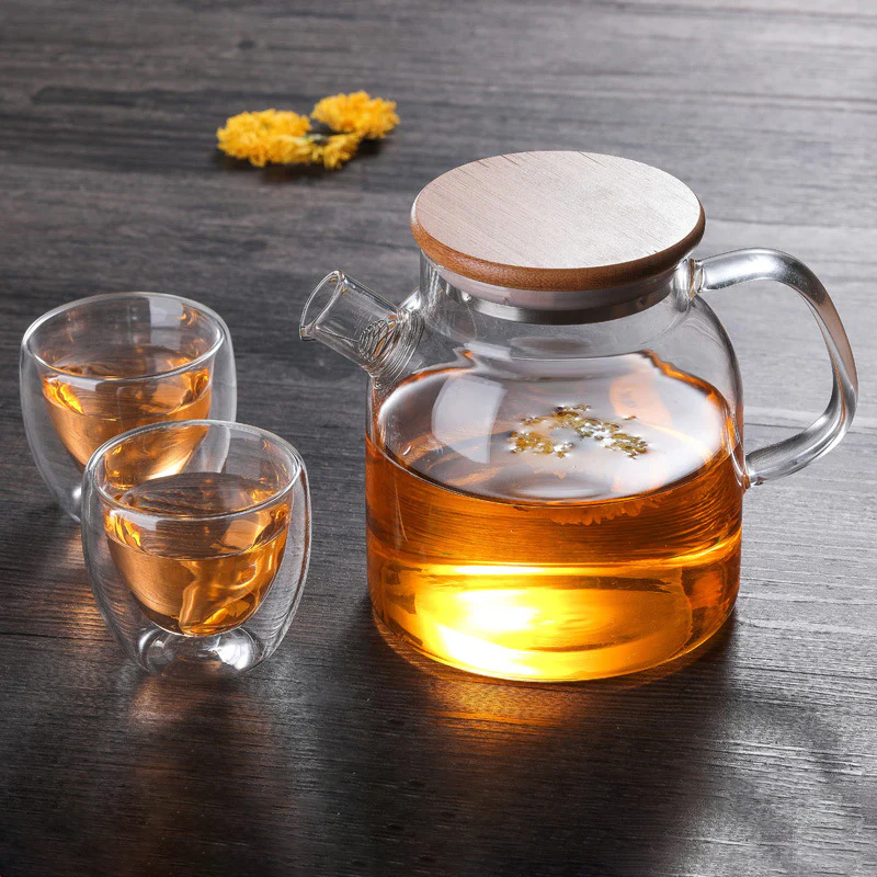 Glass Kettle With Double Wall Tea Cups - Image 6