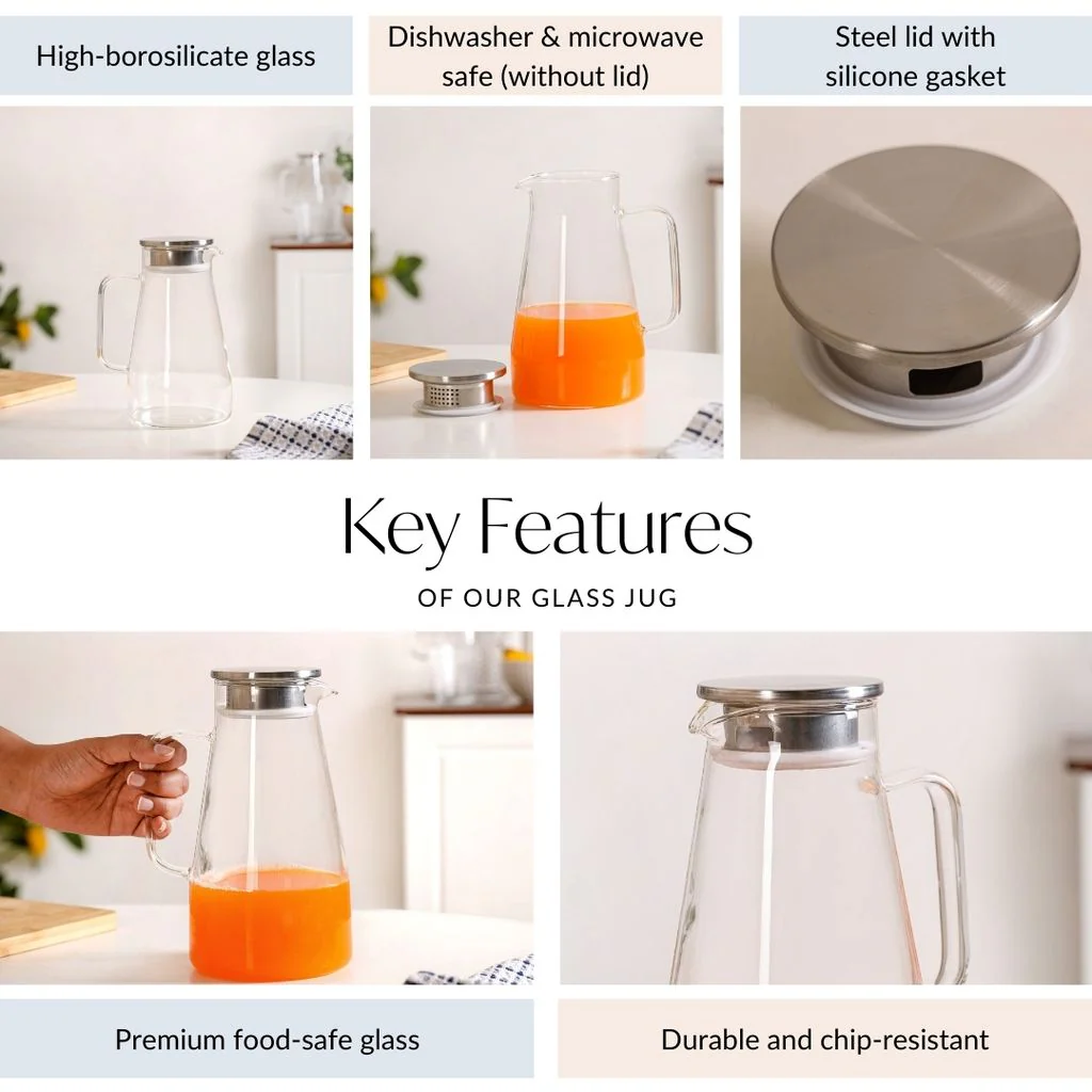 Glass Jug 1500ml - Image 5