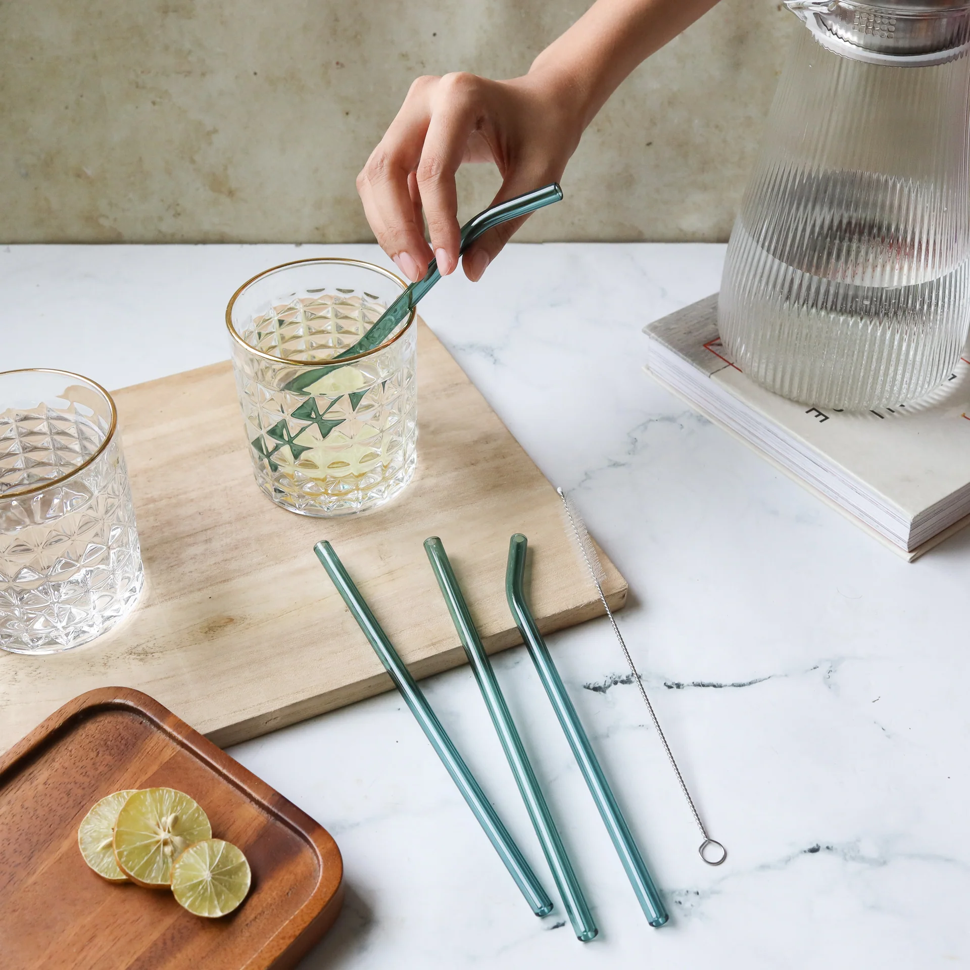 Glass Straw Set of 4 - Image 9