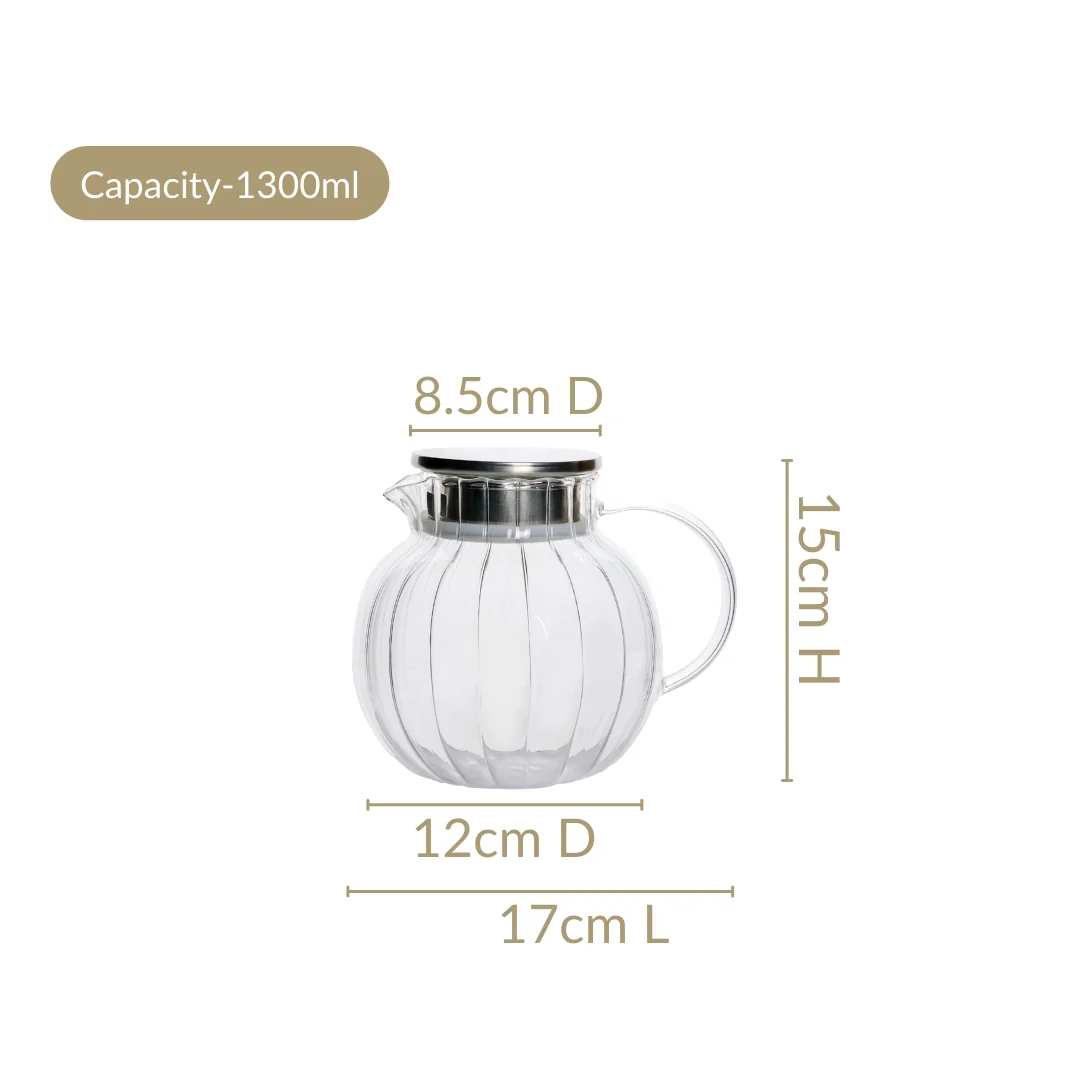Borosilicate Glass Water Jug 1300ml - Image 4