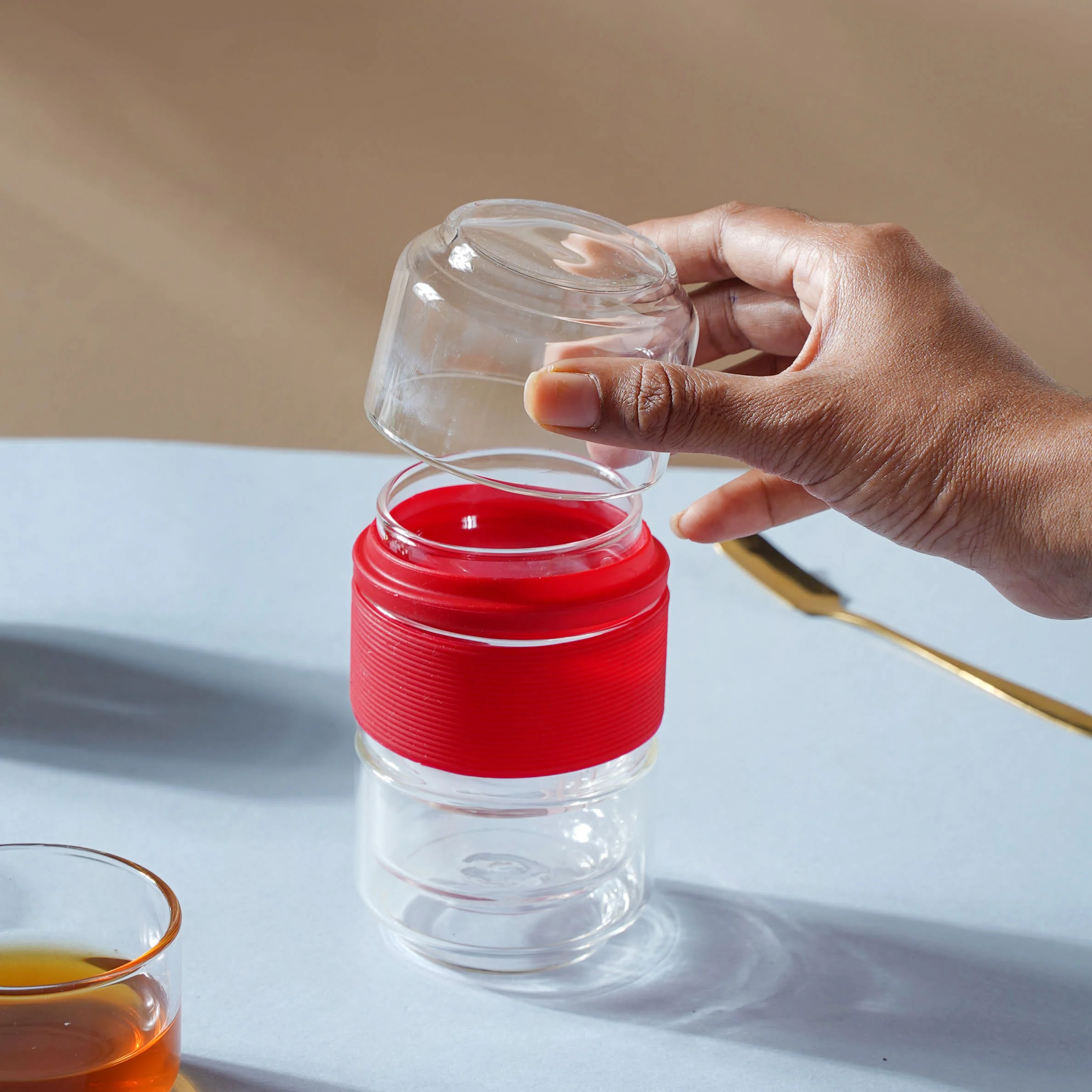 Glass Travel Teapot Set - Image 10