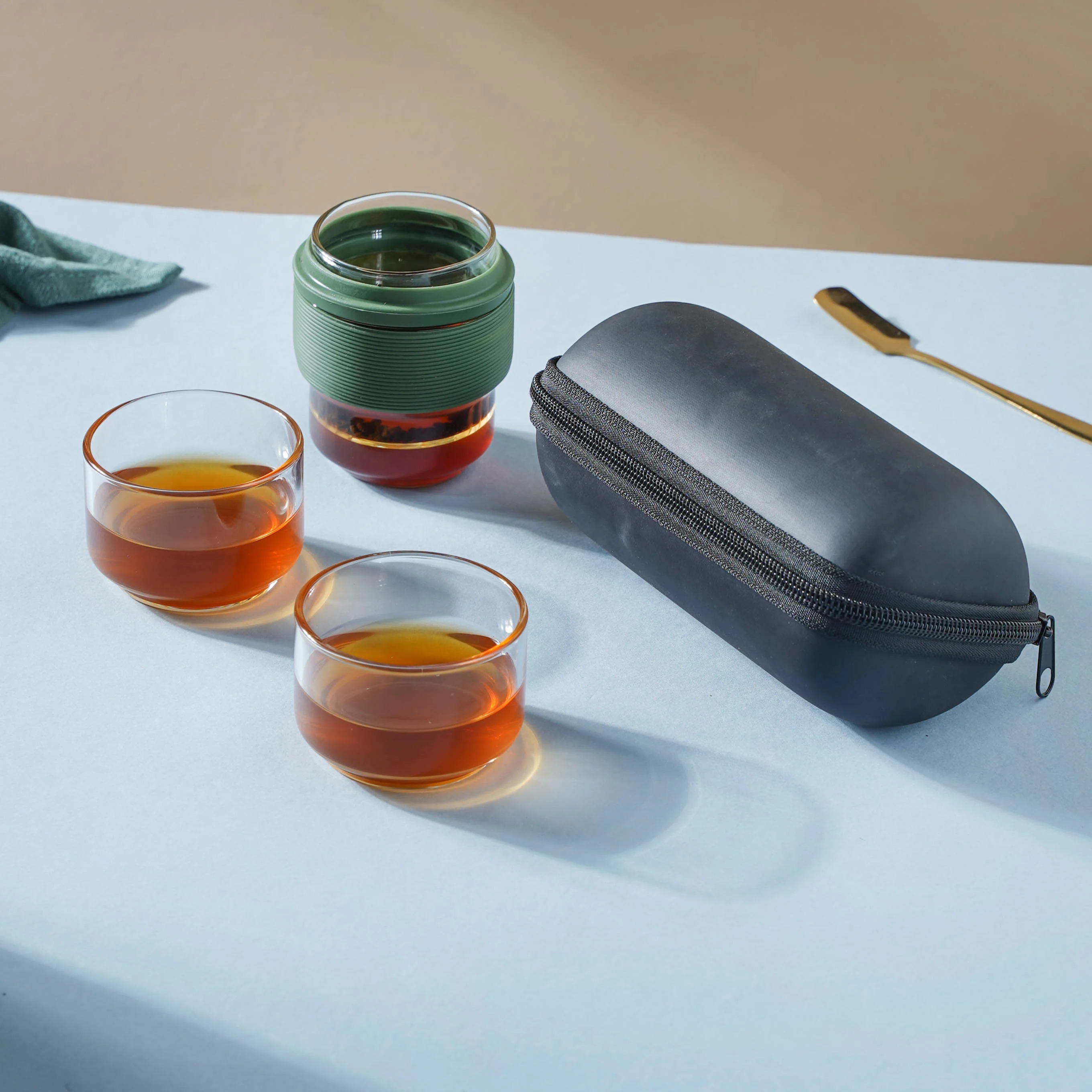 Glass Travel Teapot Set - Image 16