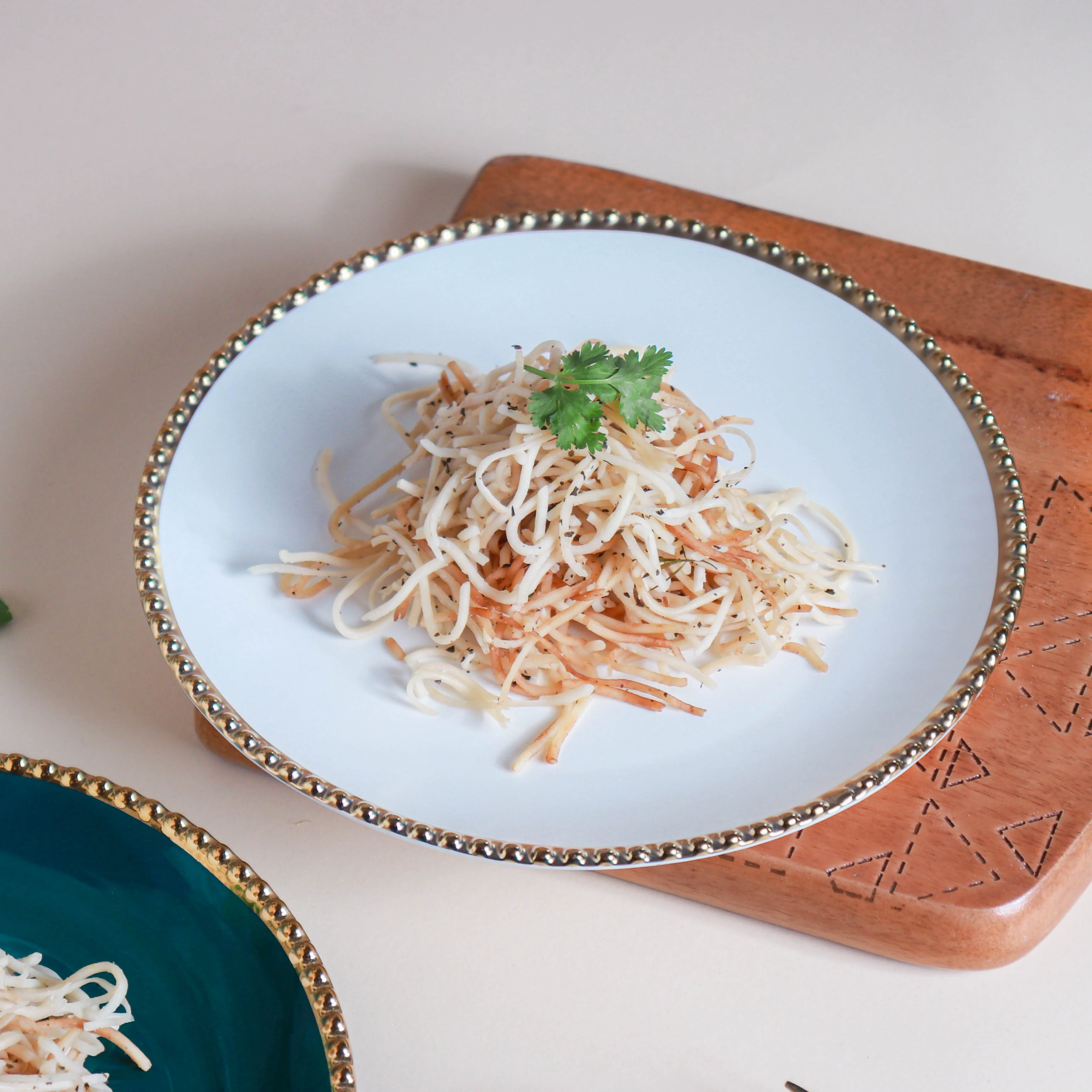 Glazed Ceramic Appetizer Plate - Image 7