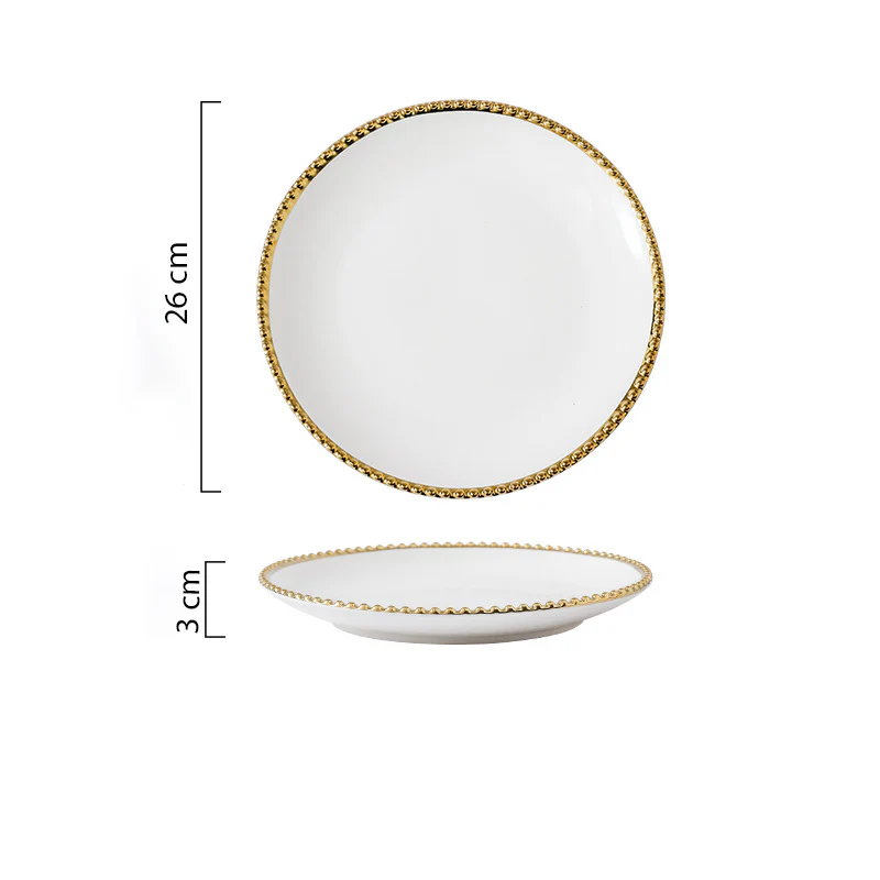 Glazed Ceramic Dinner Plate - Image 12