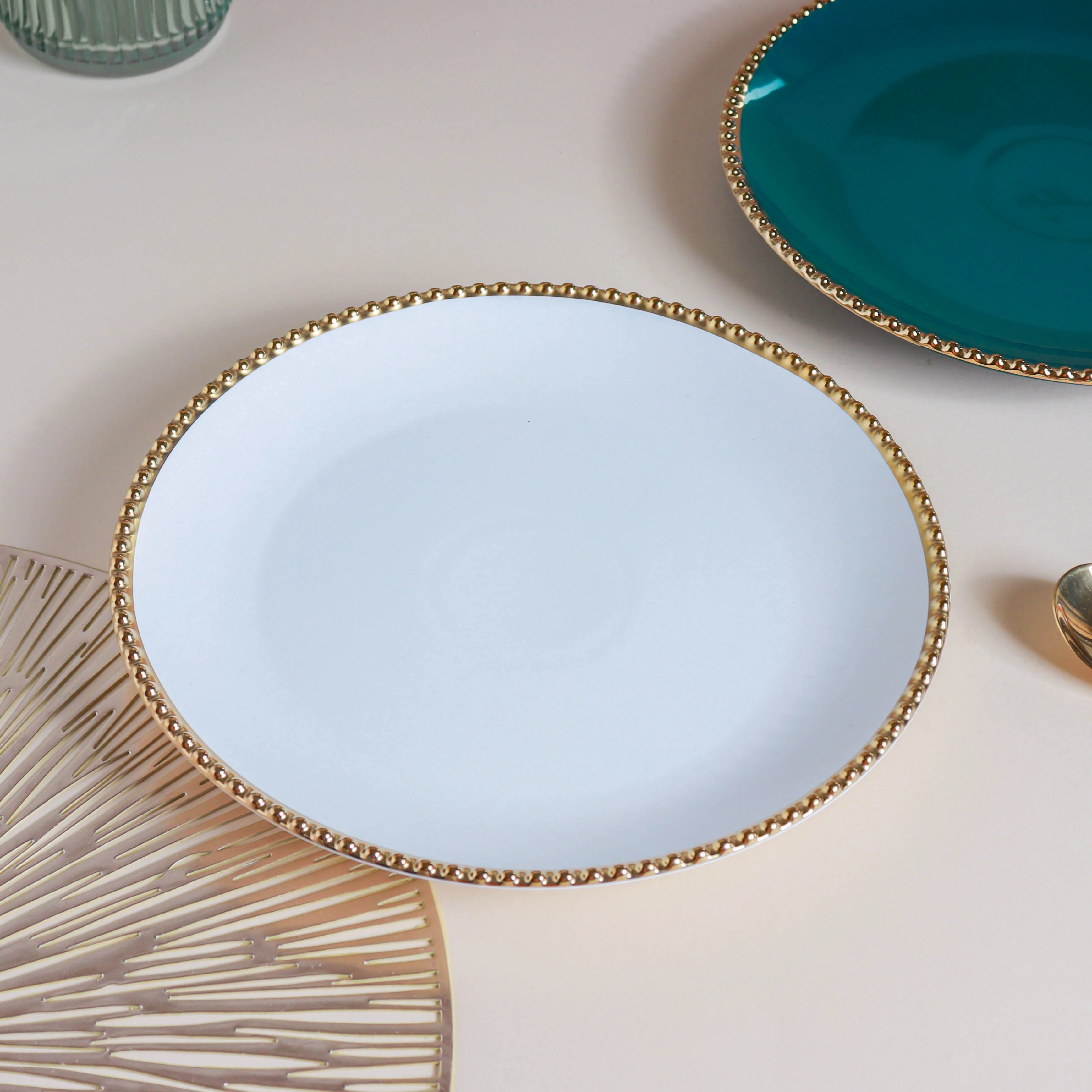 Glazed Ceramic Dinner Plate - Image 8