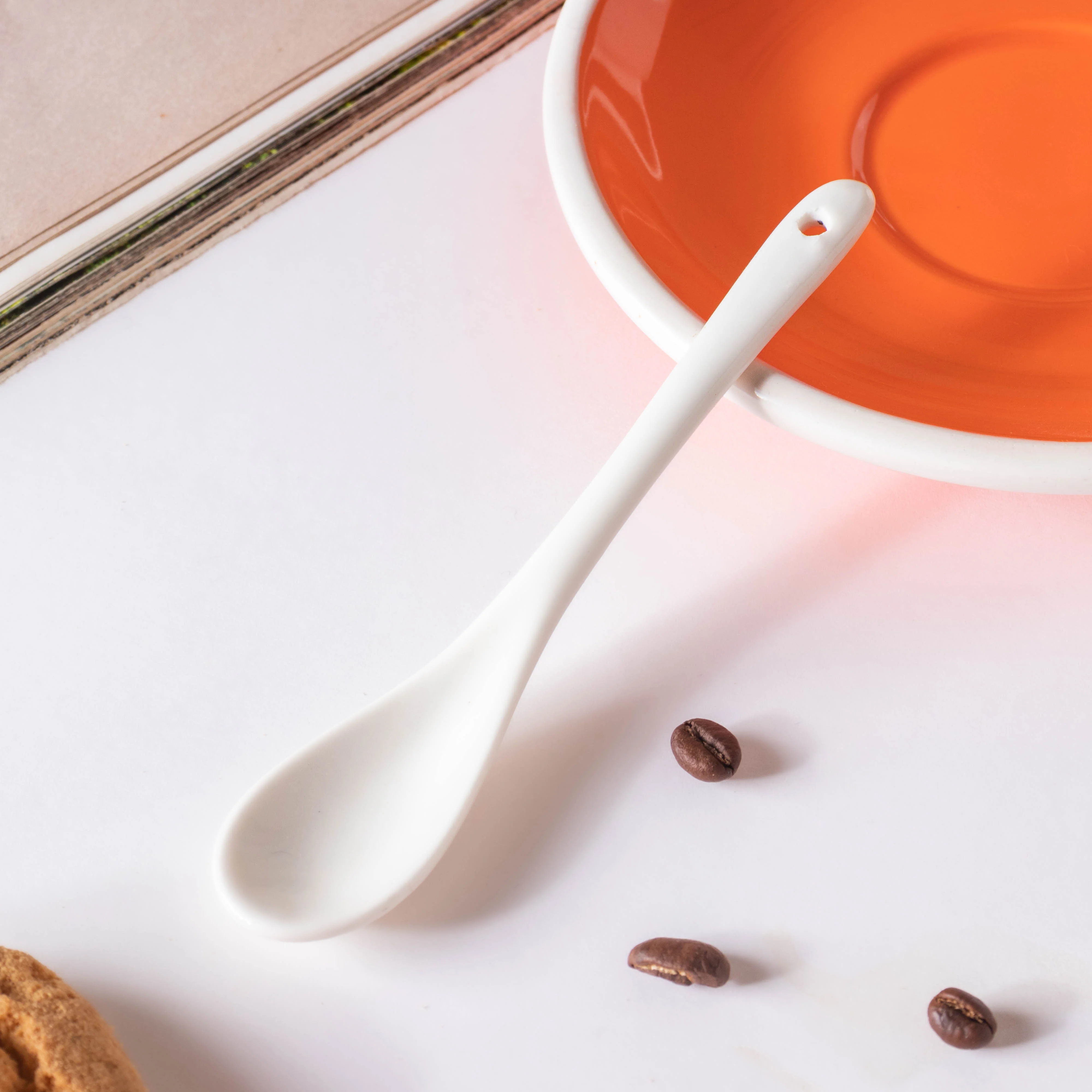 Glazed Ceramic Orange Cup Set 150 ml - Image 4