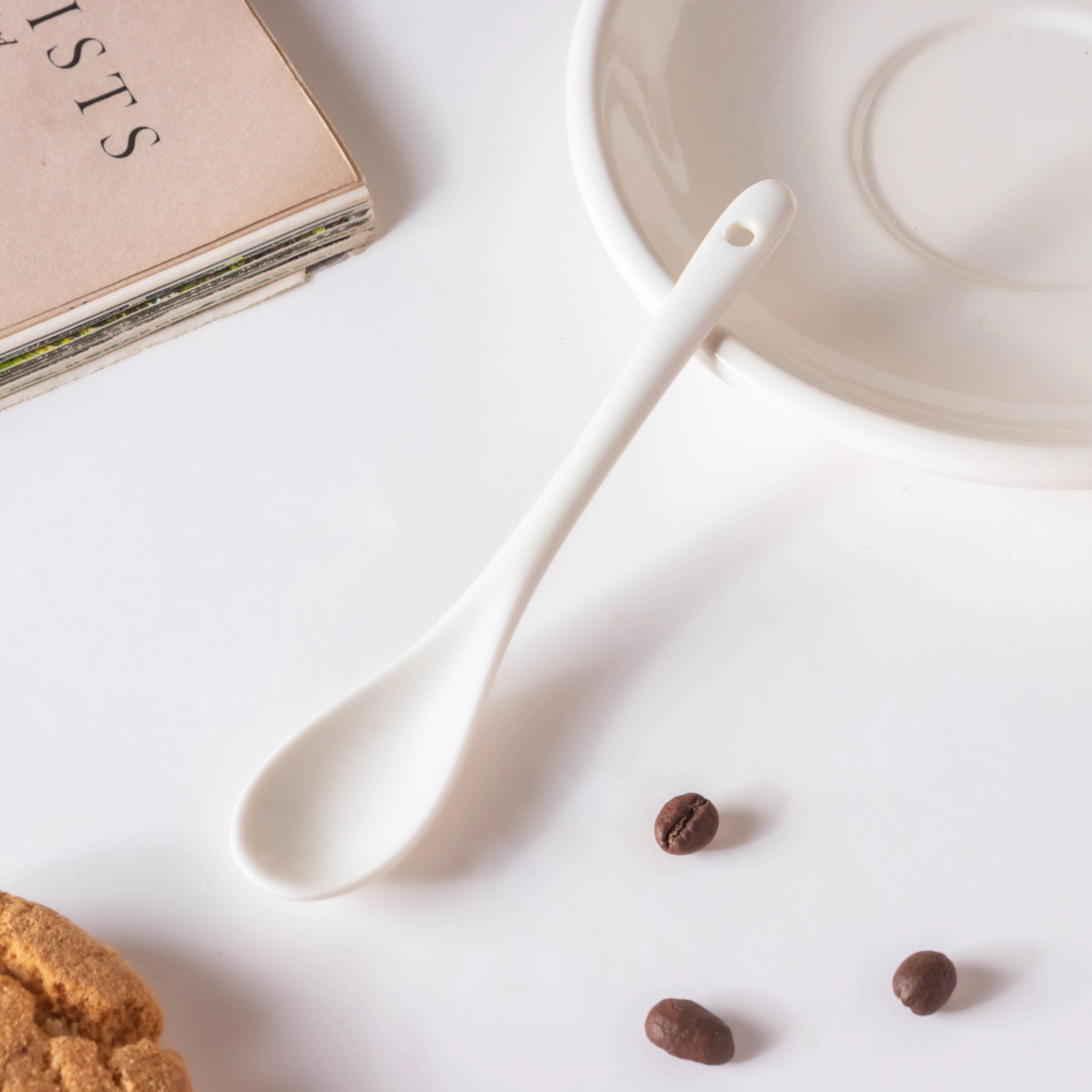 Glazed Ceramic White Cup Set 150 ml - Image 4