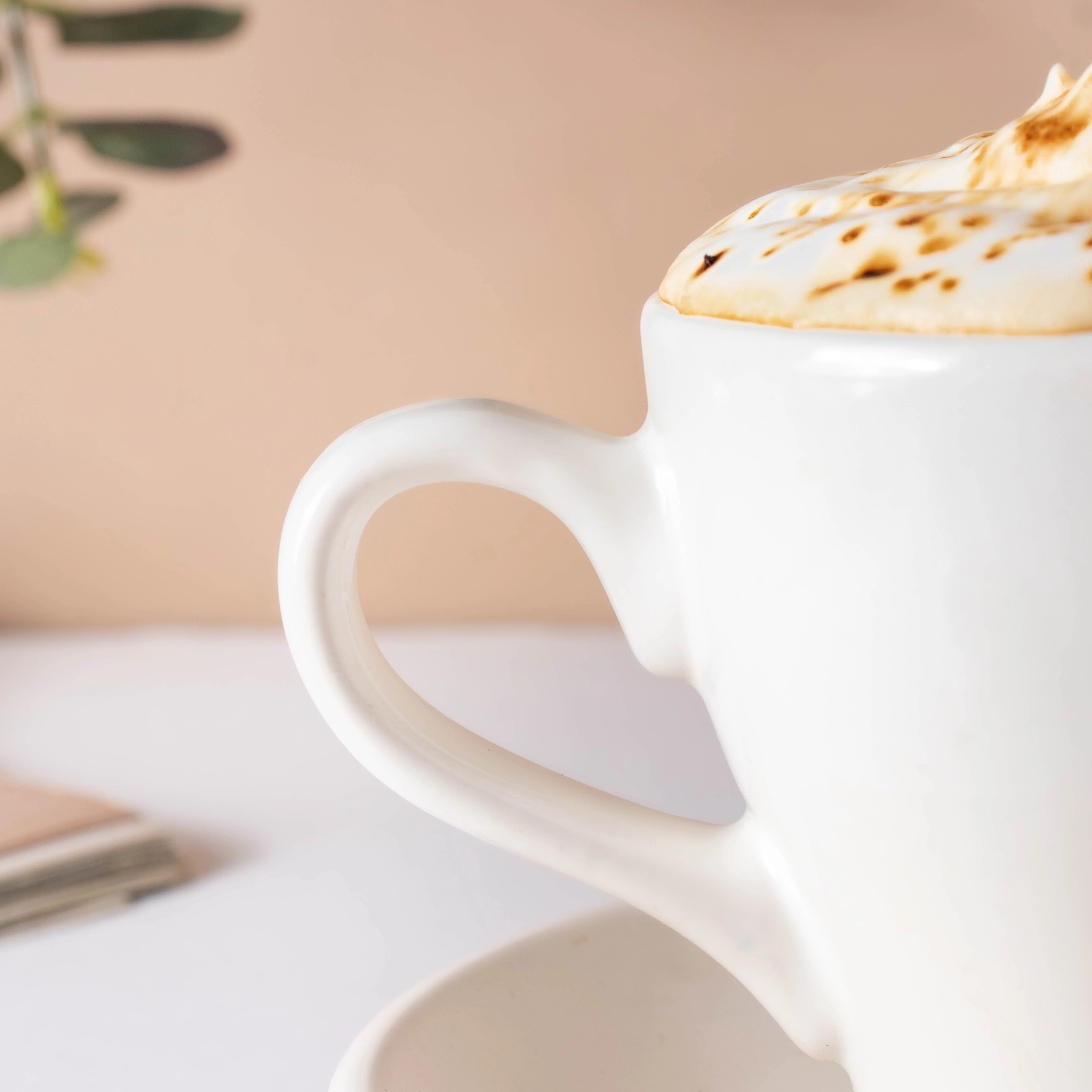 Glazed Ceramic White Cup Set 150 ml - Image 5