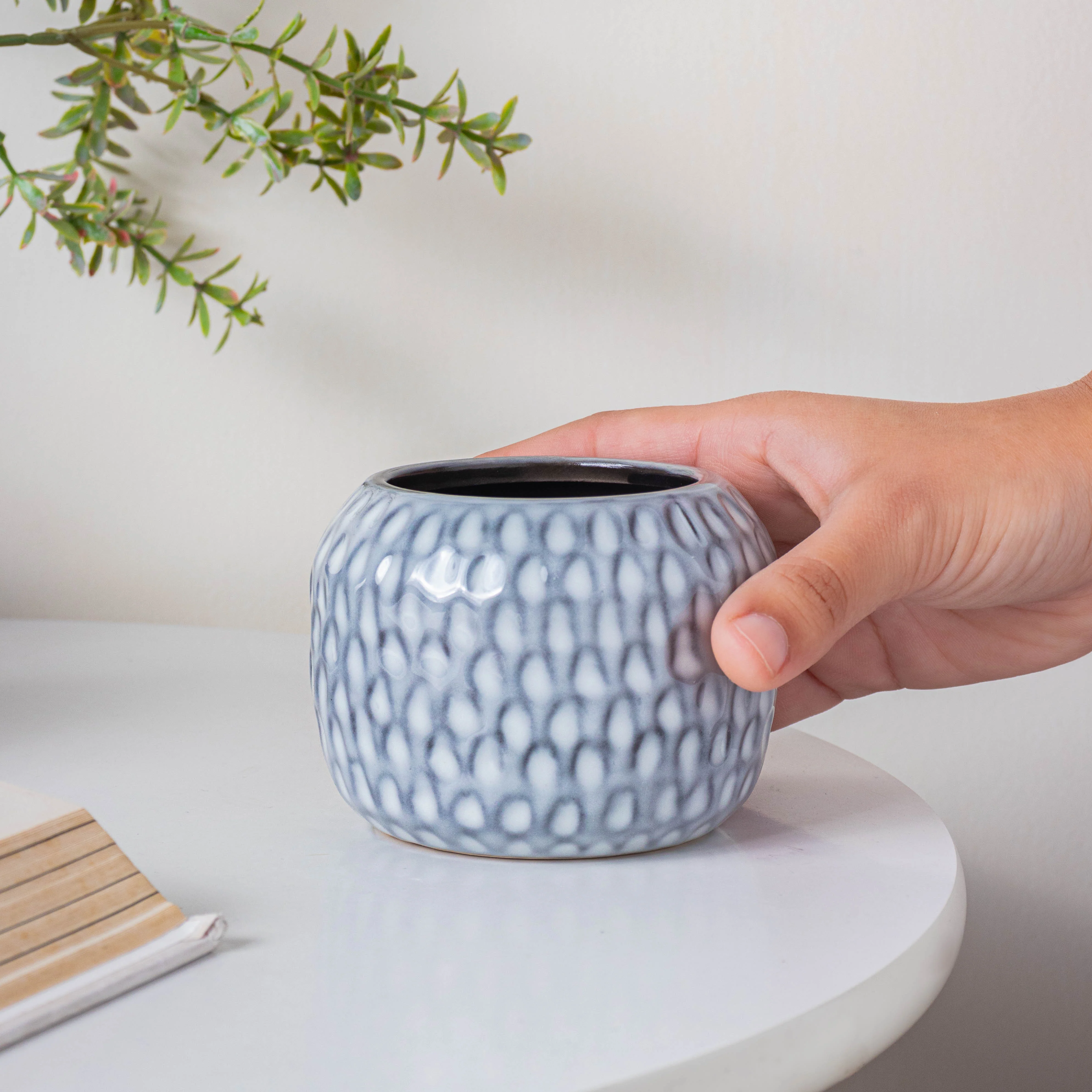 Glazed Modern Flower Vase - Image 2